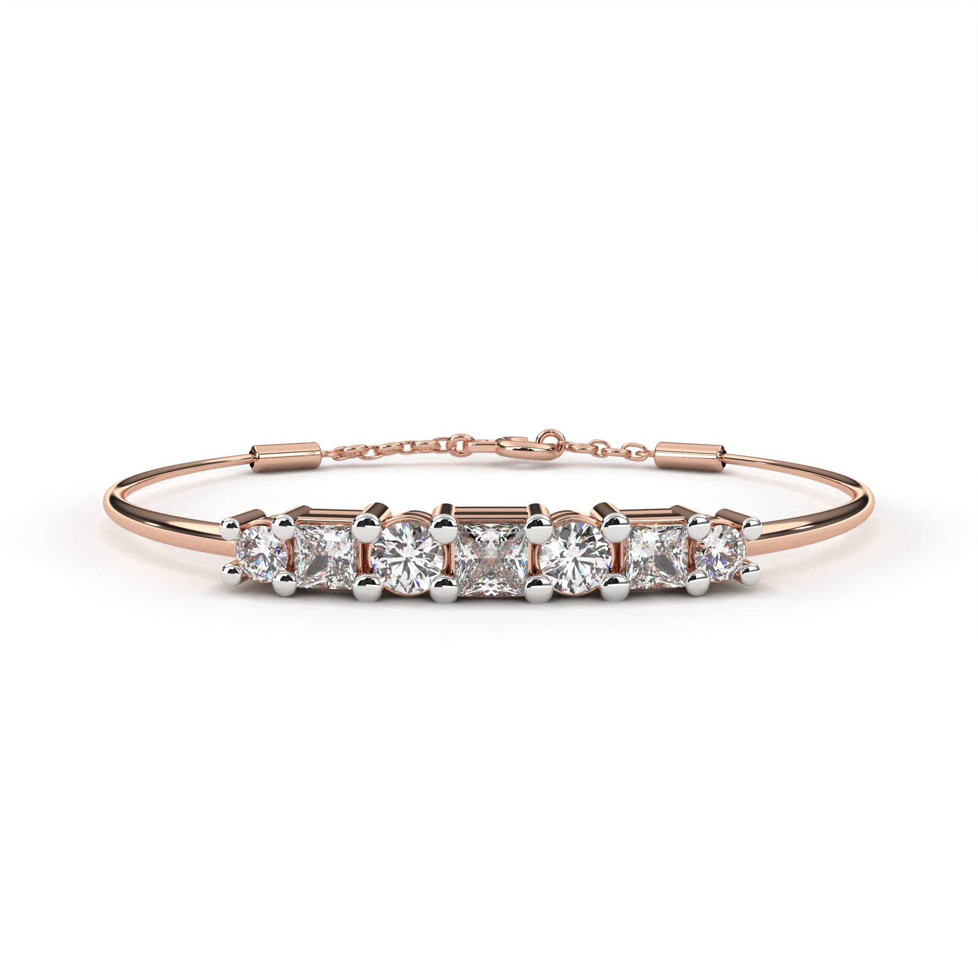 Fabulous  Bracelet With 18k Gold  Lab Grown Diamond.