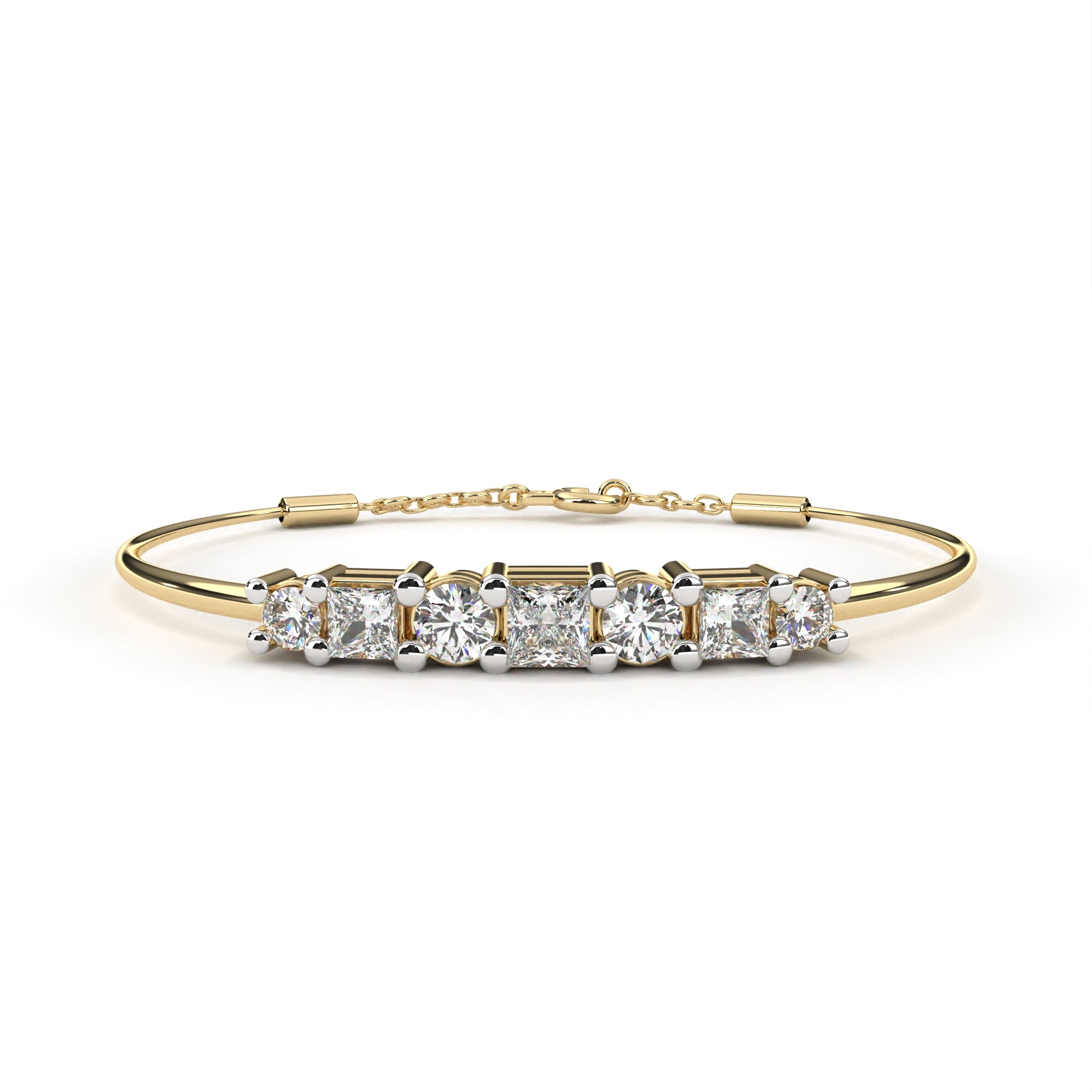 Fabulous  Bracelet With 18k Gold  Lab Grown Diamond.