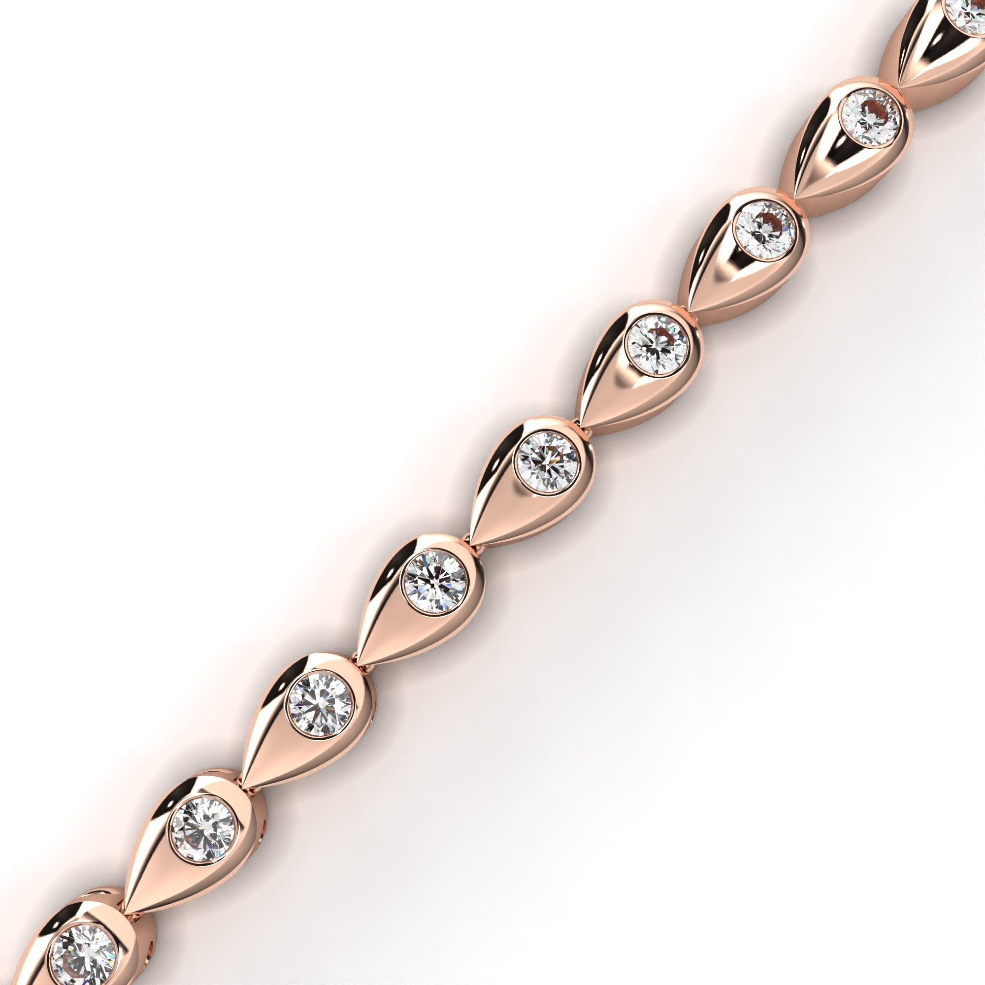 Fabulous  Bracelet With 18k Gold  Lab Grown Diamond.