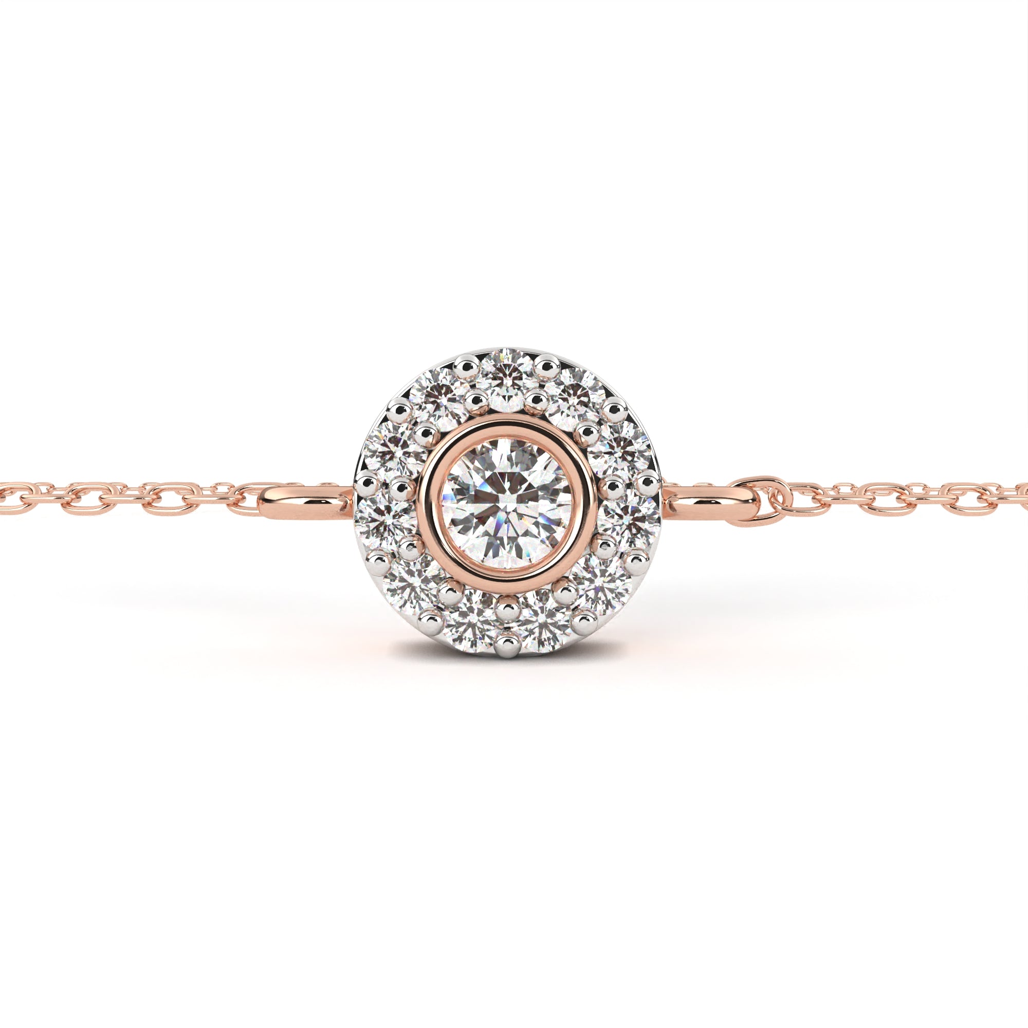 Fabulous  Bracelet With 18k Gold  Lab Grown Diamond.