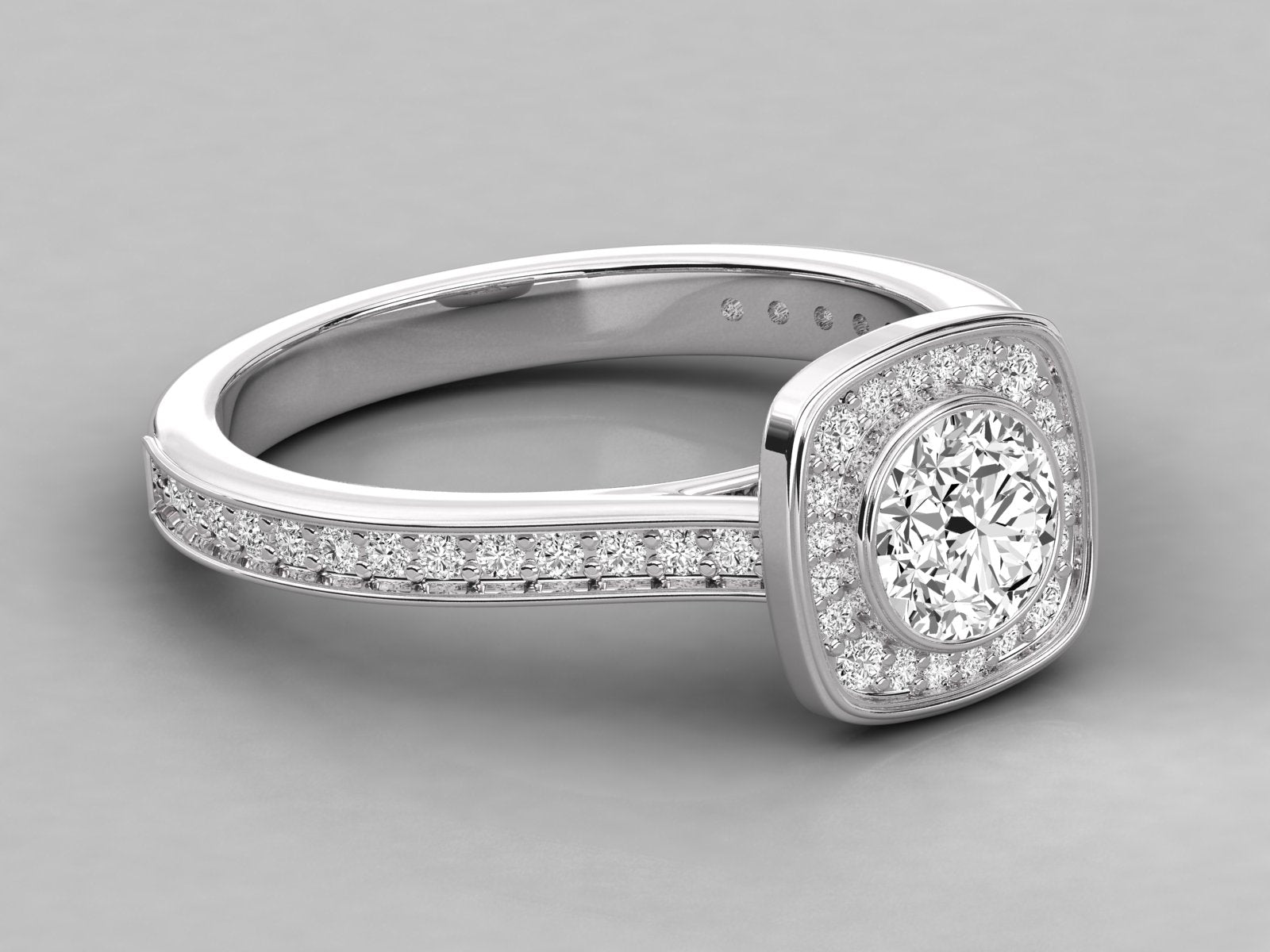 10K GOLD SOLITAIRE  DIAMOND LADIES  RING.