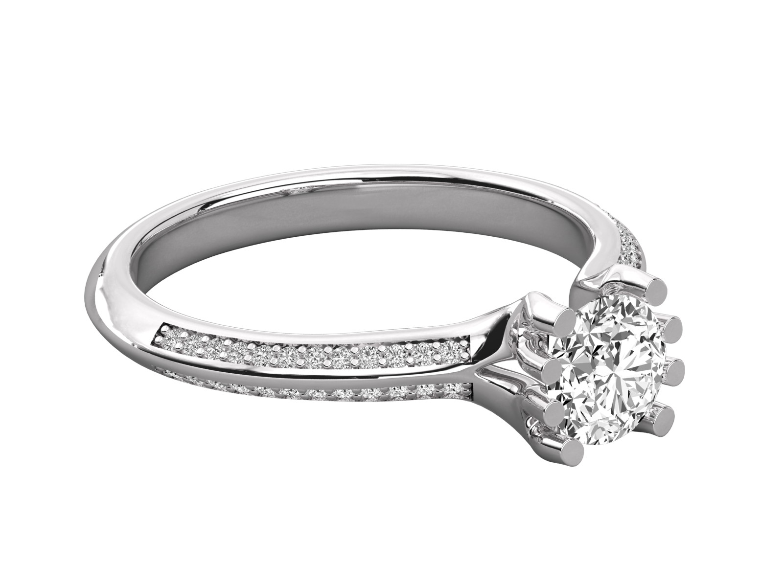 10K GOLD SOLITAIRE  LAB GROWN DIAMOND LADIES  RING.