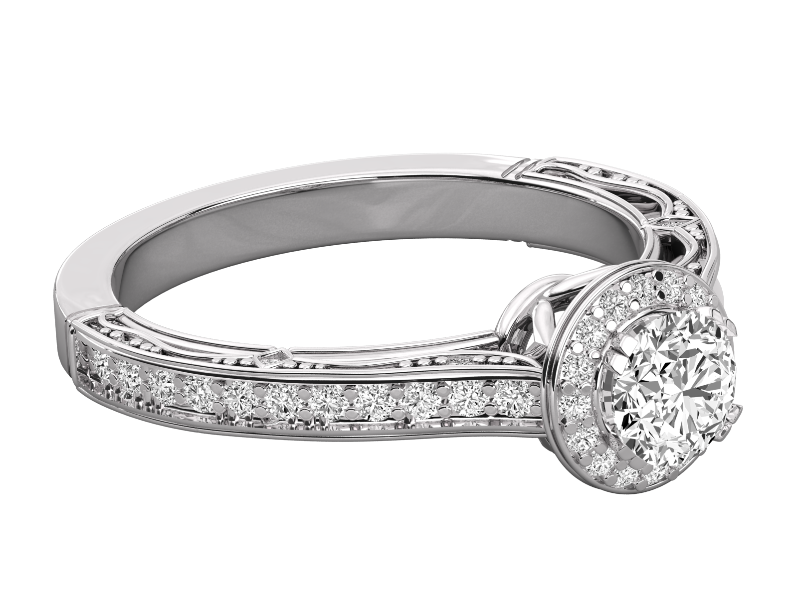 9K GOLD SOLITAIRE LAB GROWN DIAMOND LADIES  RING.