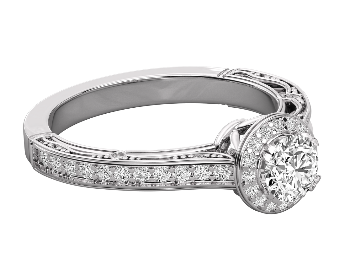 10K GOLD SOLITAIRE  LAB GROWN DIAMOND LADIES  RING.