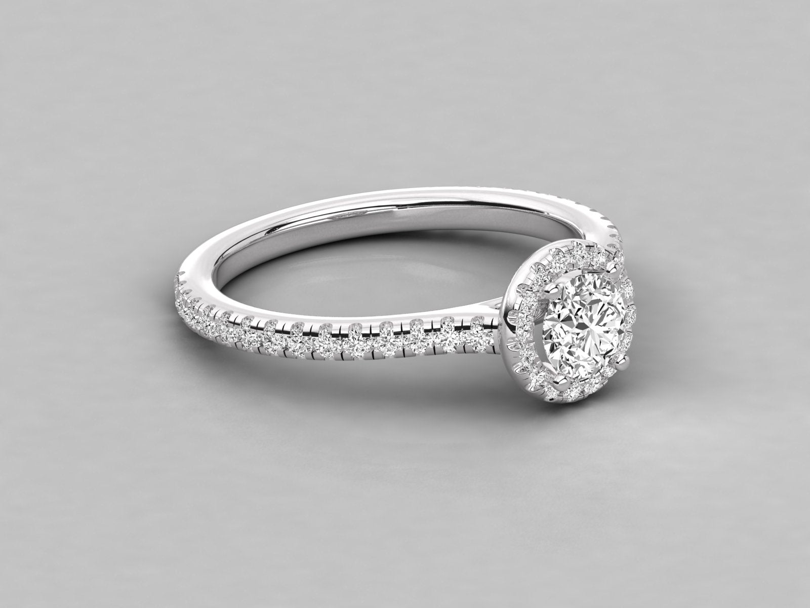 10K GOLD SOLITAIRE DIAMOND  BRILLIANT RING.