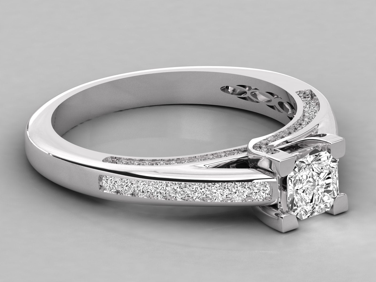 10K GOLD SOLITAIRE   LAB GROWN DIAMOND LADIES  RING.