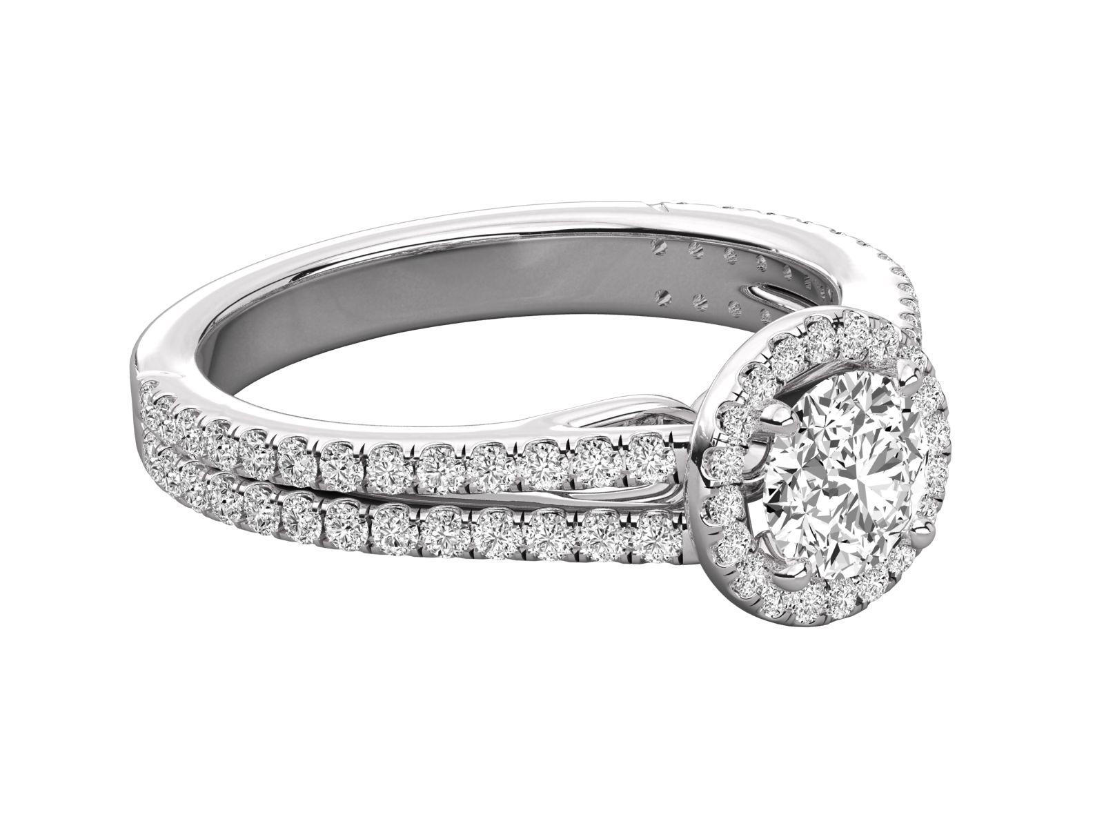 9K GOLD SOLITAIRE LAB GROWN DIAMOND LADIES  RING.