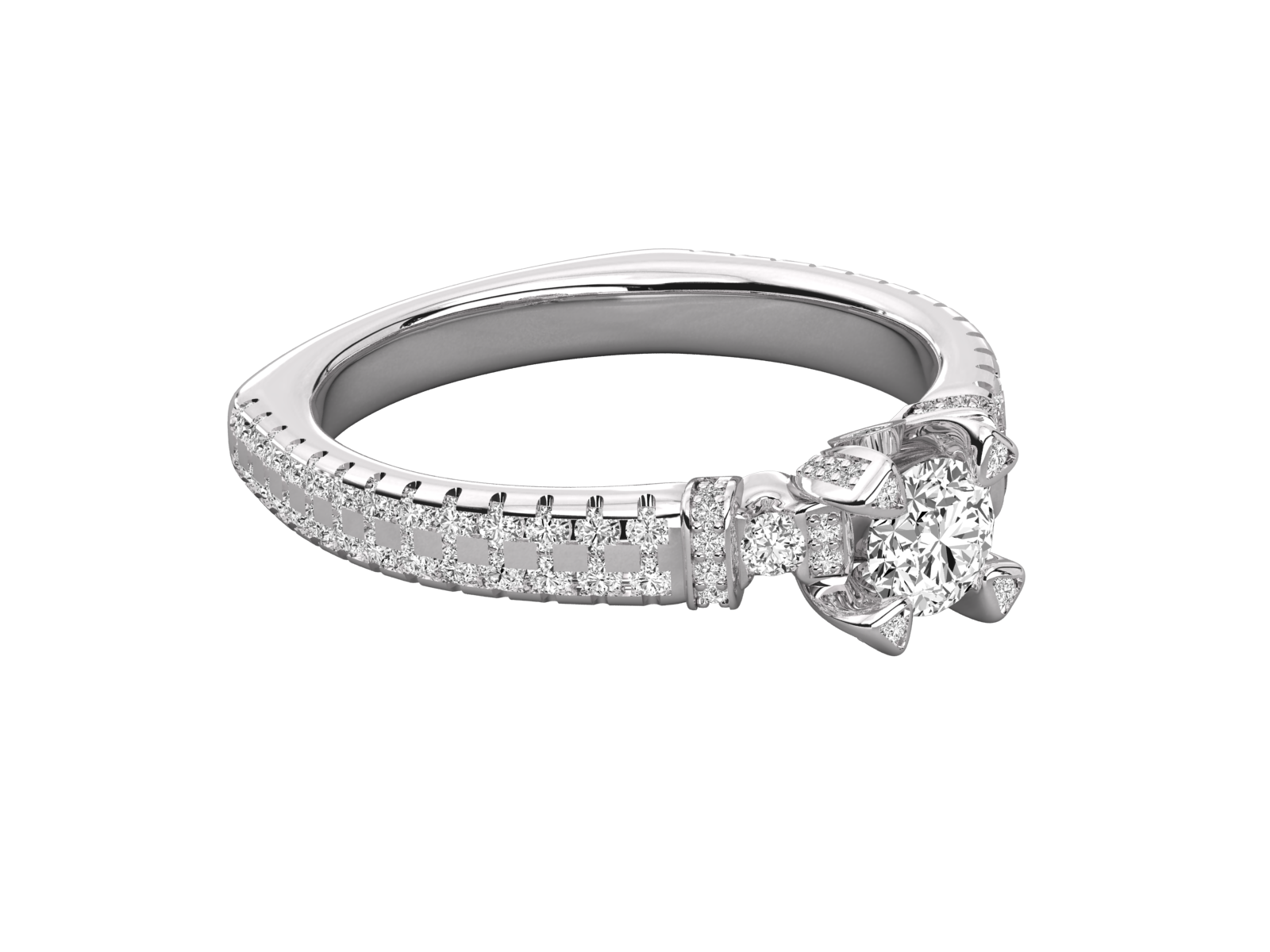 10K GOLD SOLITAIRE  LAB GROWN DIAMOND LADIES  RING.