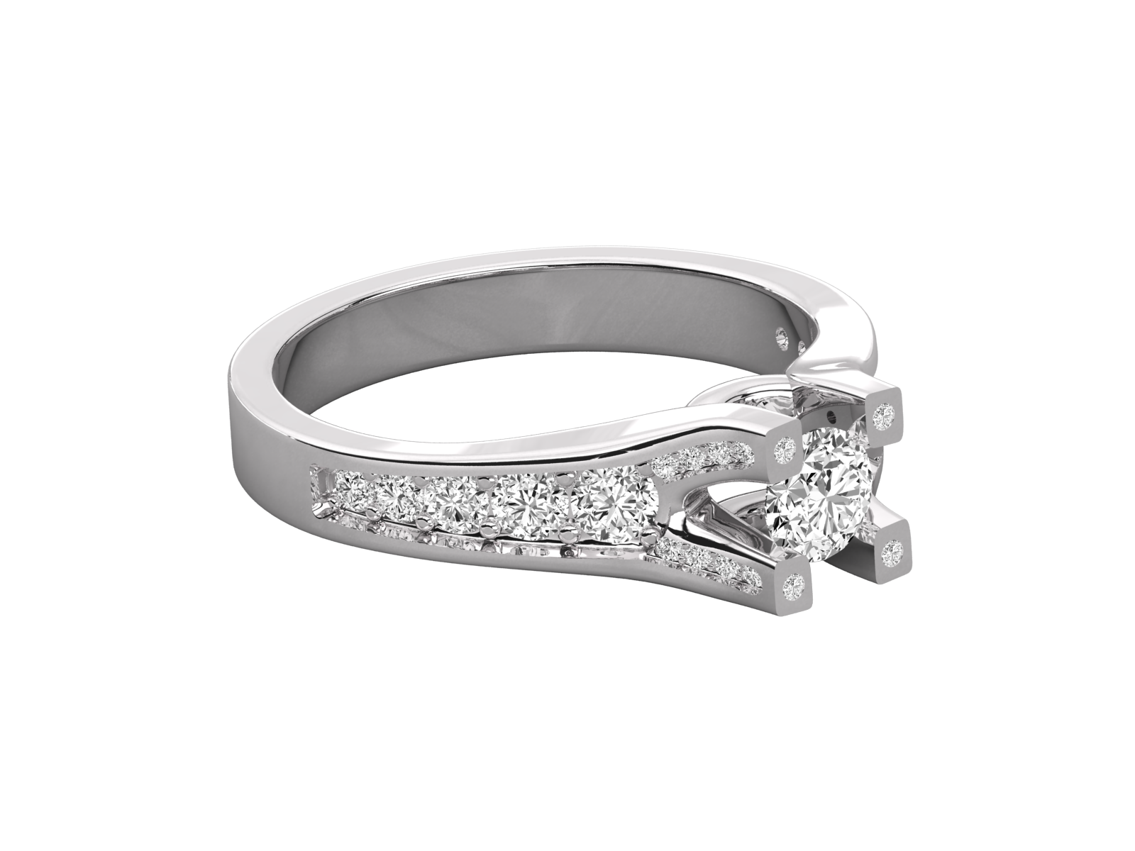 10K GOLD SOLITAIRE  LAB GROWN DIAMOND LADIES  RING.