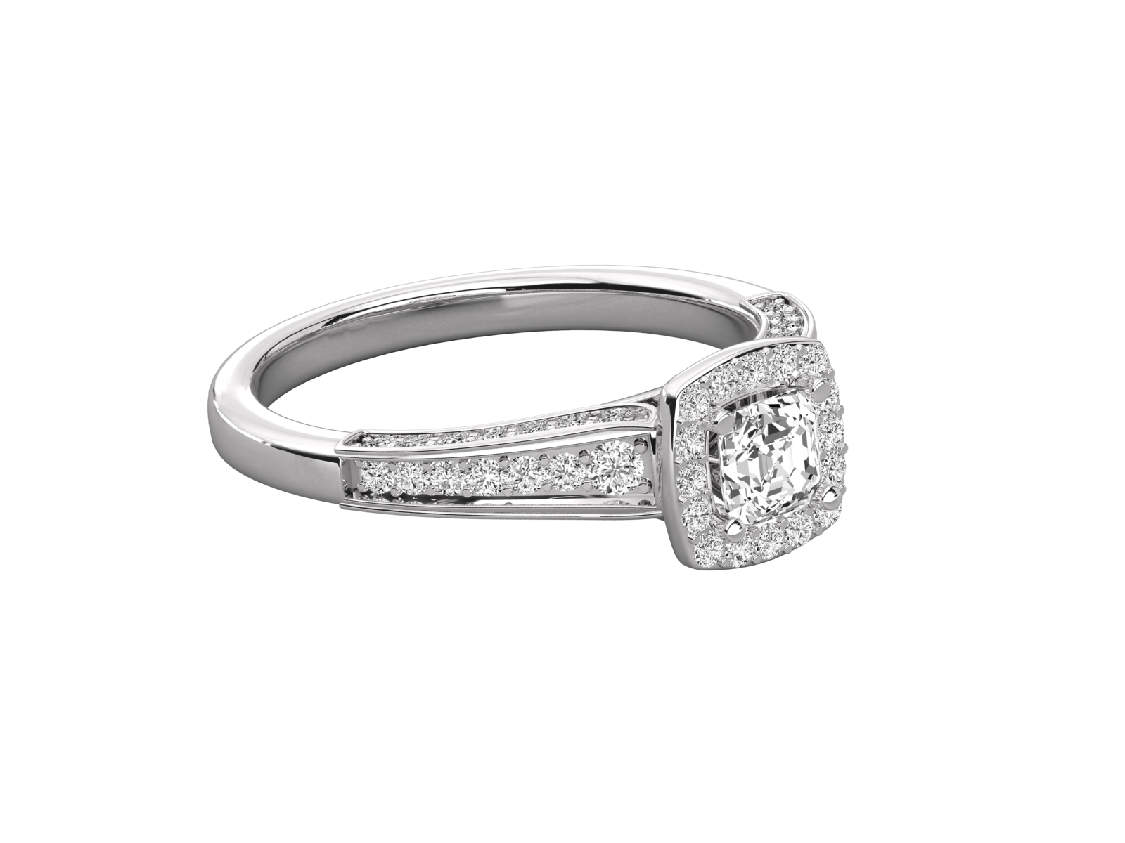 10K GOLD SOLITAIRE LAB GROWN DIAMOND LADIES  RING.