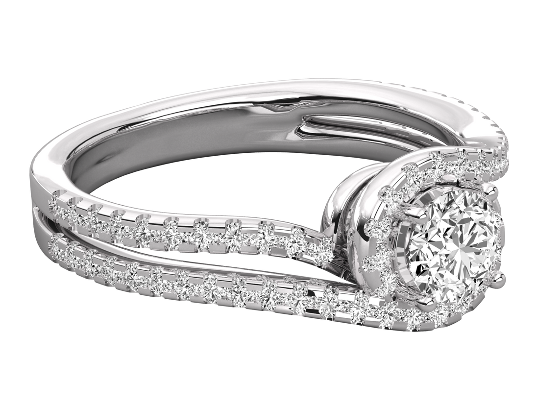 10K GOLD SOLITAIRE  LAB GROWN DIAMOND LADIES  RING.