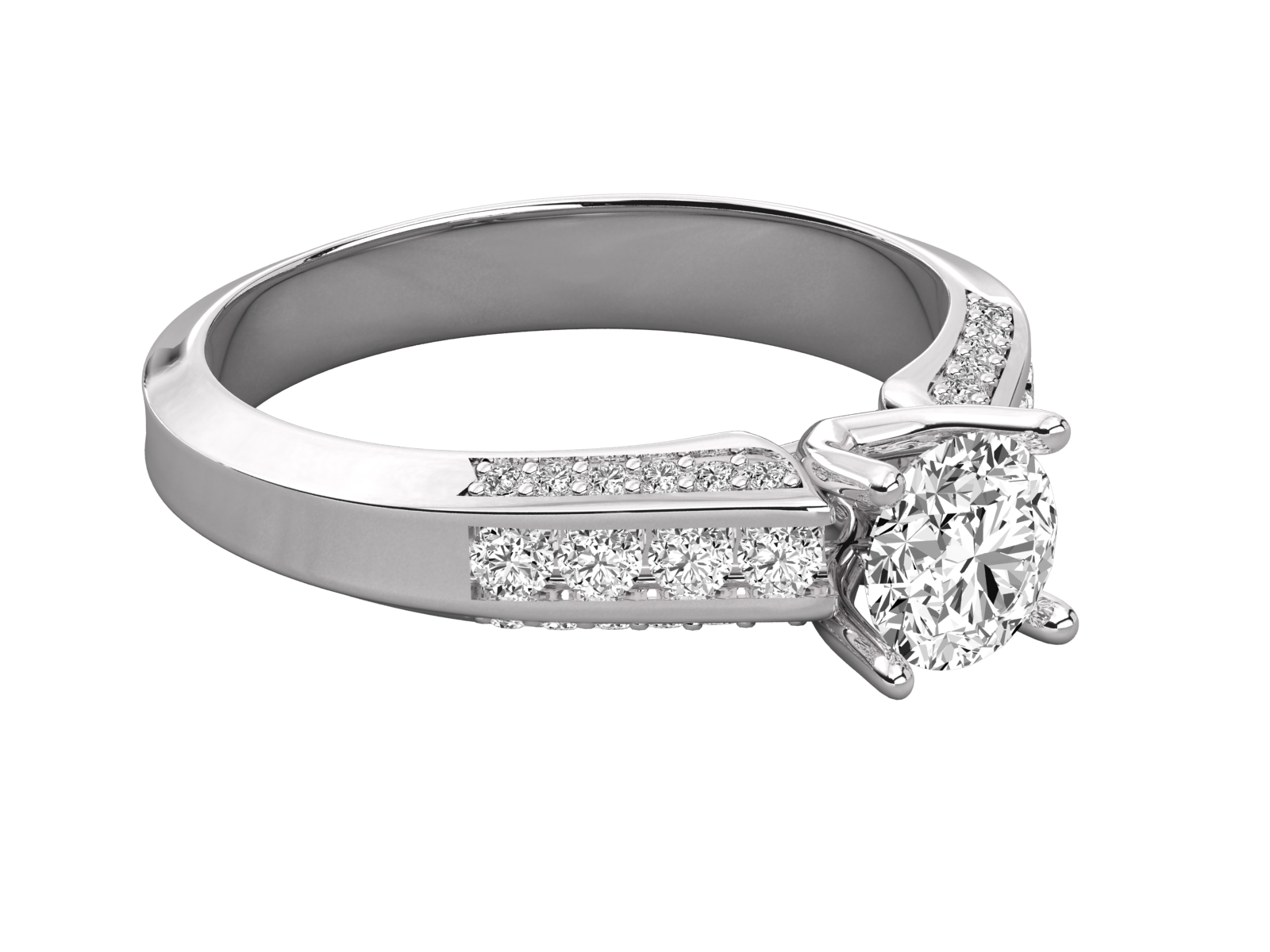 10K GOLD SOLITAIRE  LAB GROWN DIAMOND LADIES  RING.