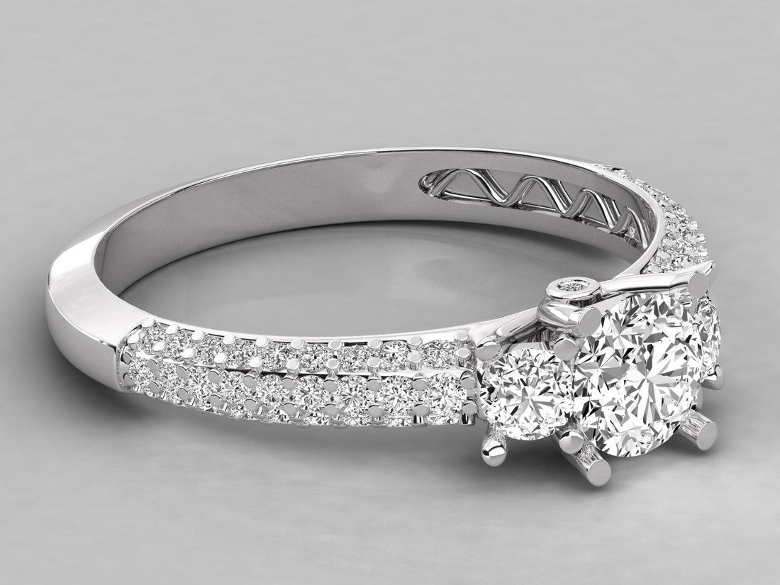 10K GOLD SOLITAIRE  LAB GROWN DIAMOND LADIES  RING.