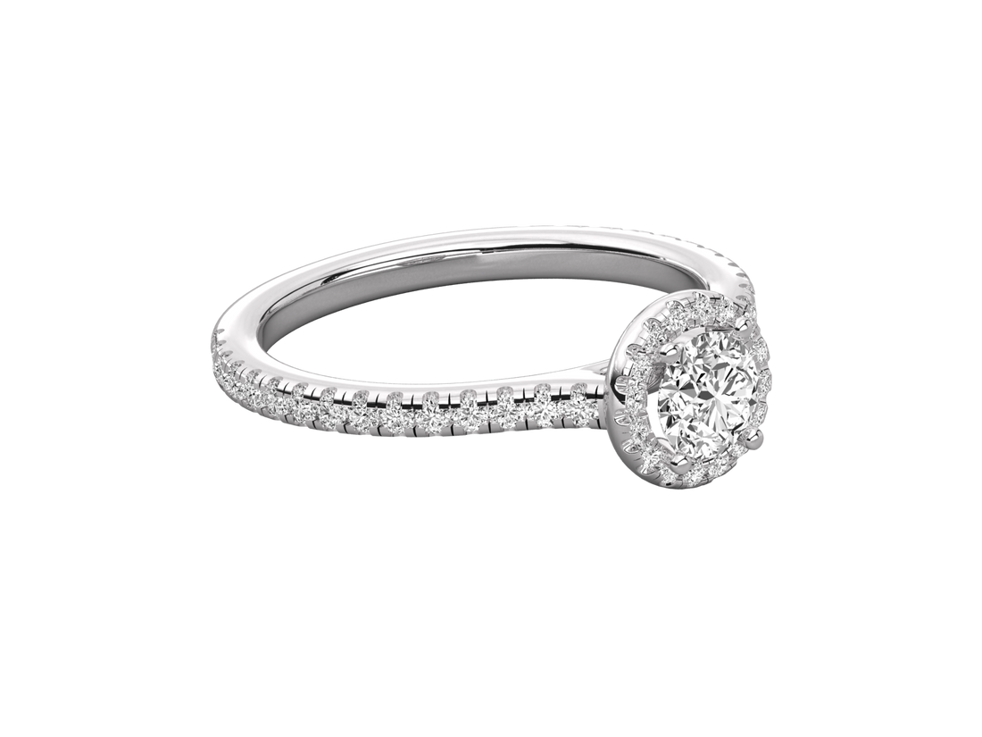 10K GOLD SOLITAIRE DIAMOND  BRILLIANT RING.