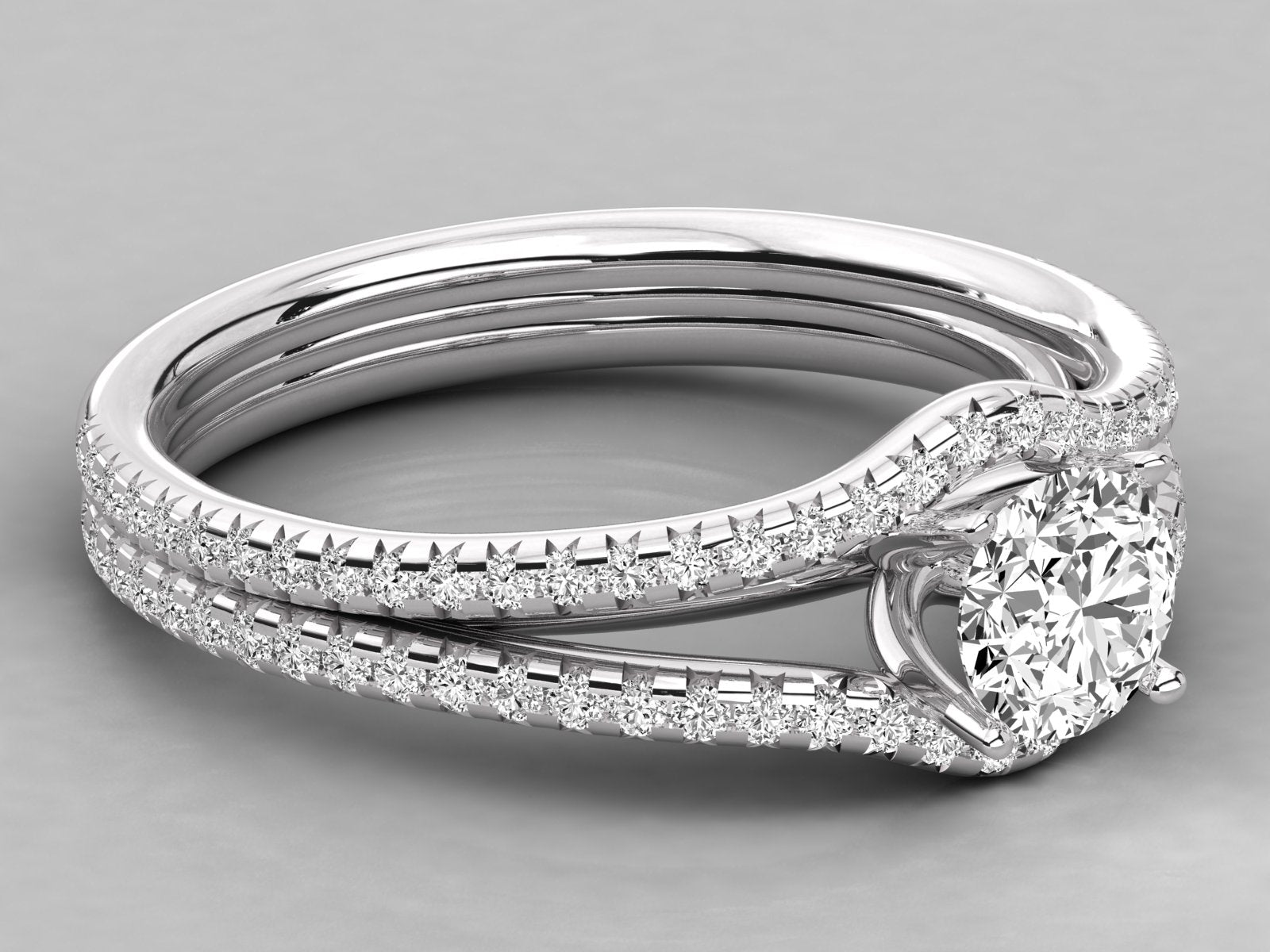 10K GOLD SOLITAIRE  LAB GROWN DIAMOND LADIES  RING.