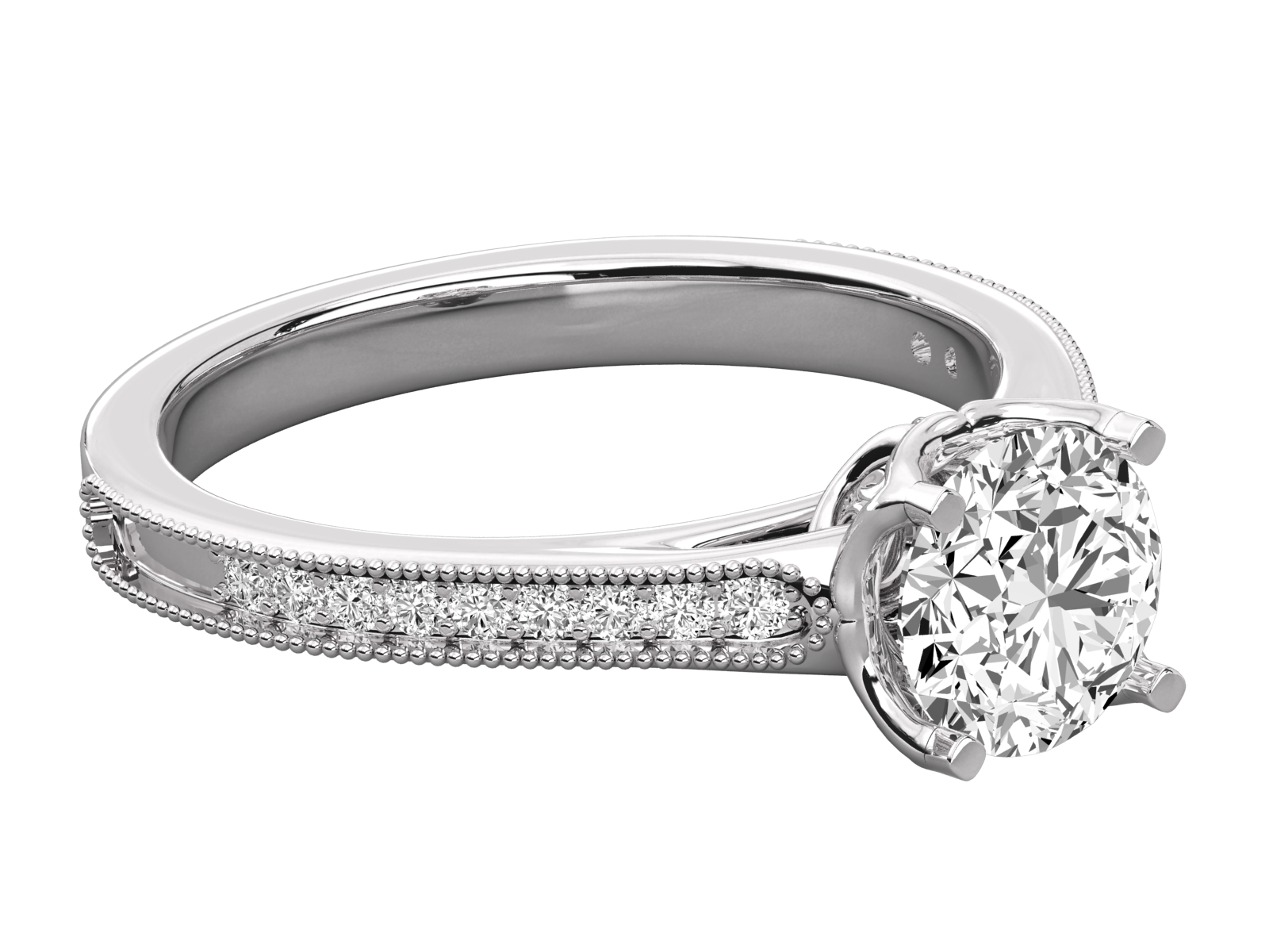 10K GOLD SOLITAIRE  LAB GROWN DIAMOND LADIES  RING.