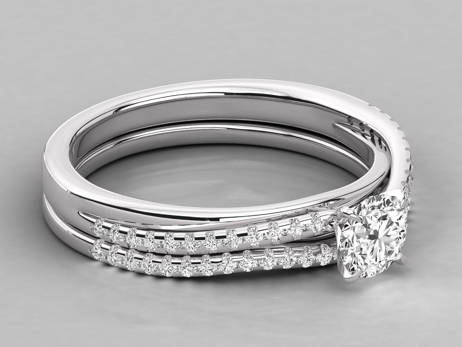 10K GOLD SOLITAIRE  LAB GROWN DIAMOND LADIES  RING.