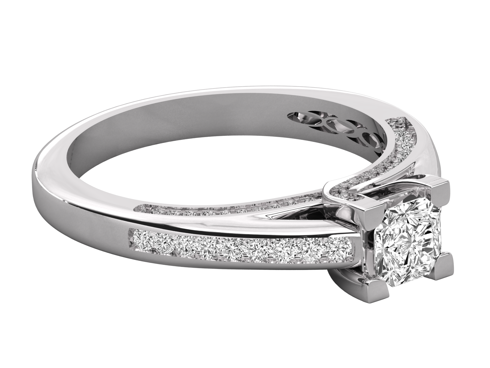 10K GOLD SOLITAIRE  LAB GROWN DIAMOND LADIES RING.