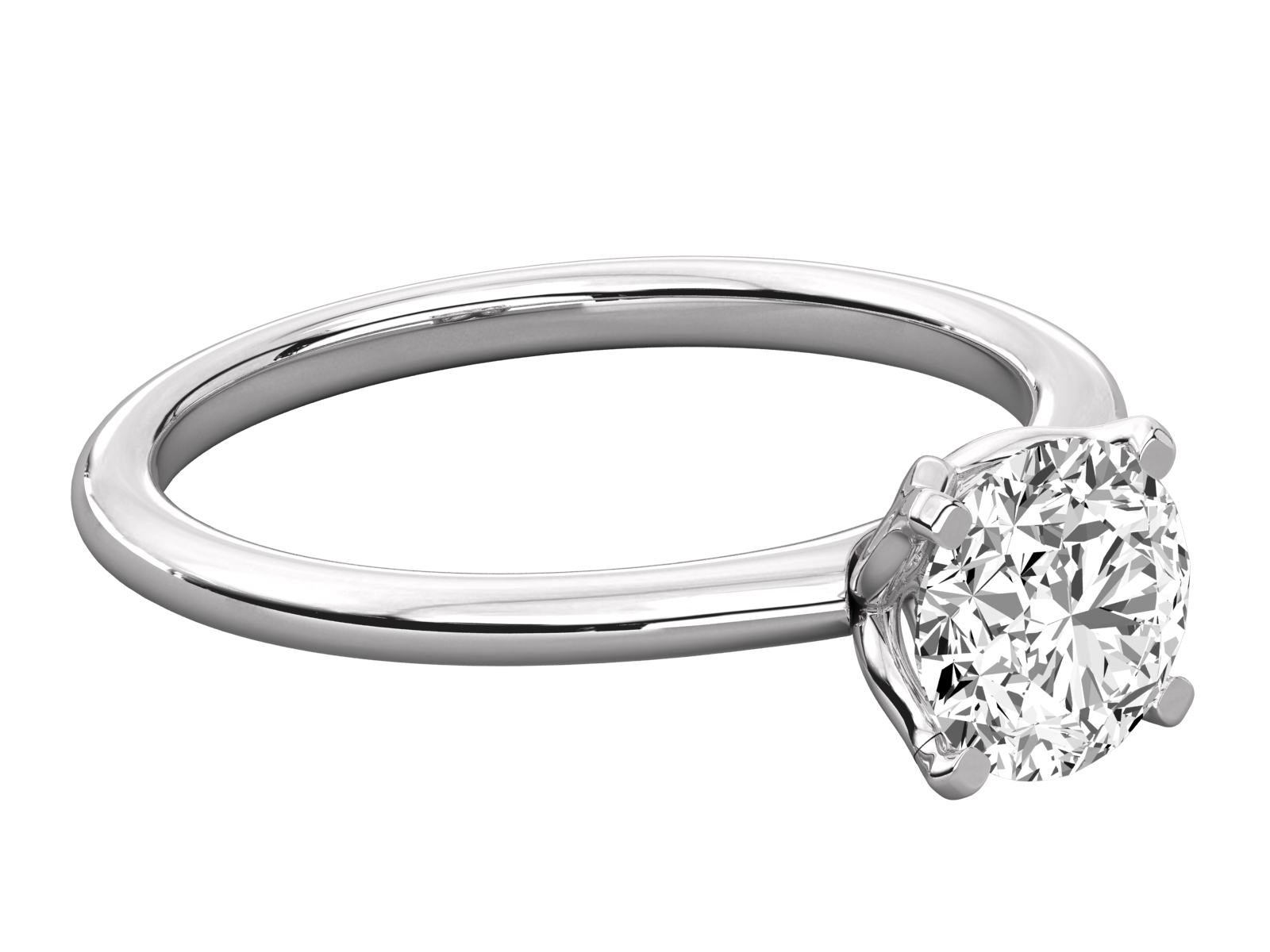 10K GOLD SOLITAIRE  LAB GROWN DIAMOND LADIES  RING.