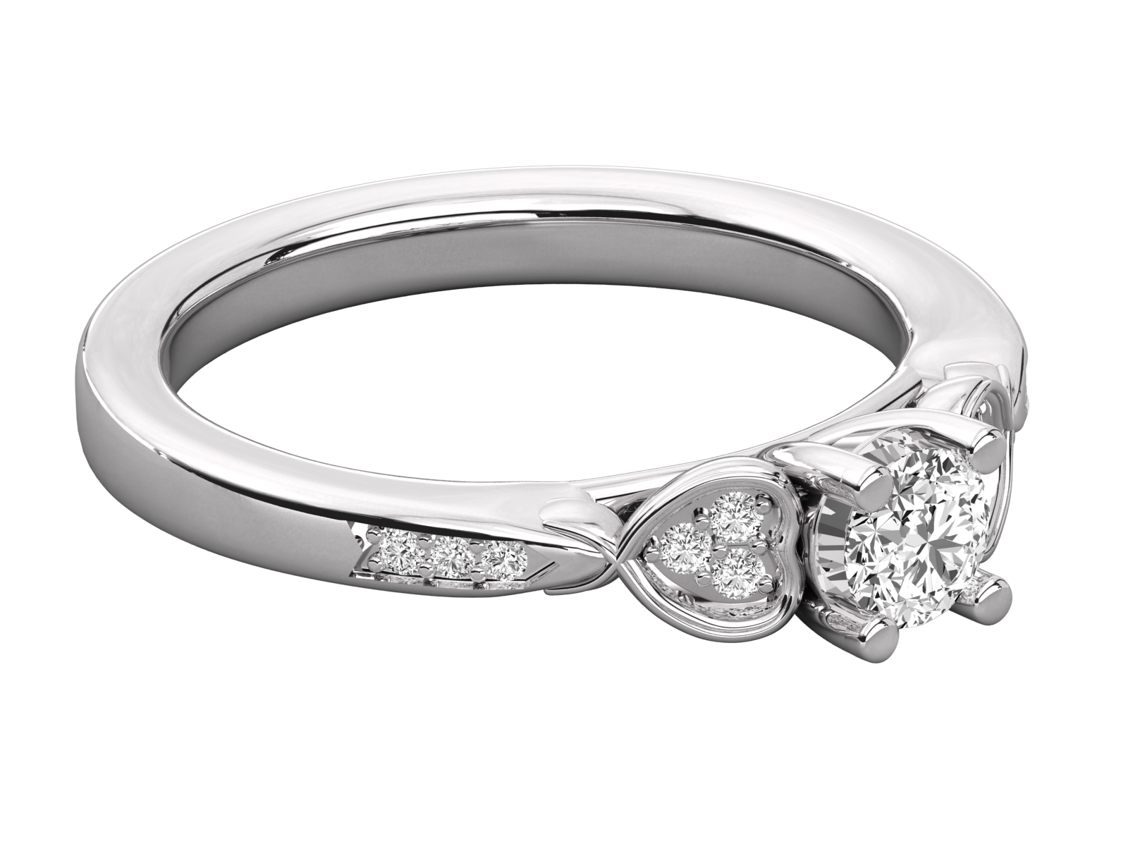 10K GOLD SOLITAIRE  LAB GROWN DIAMOND LADIES  RING.
