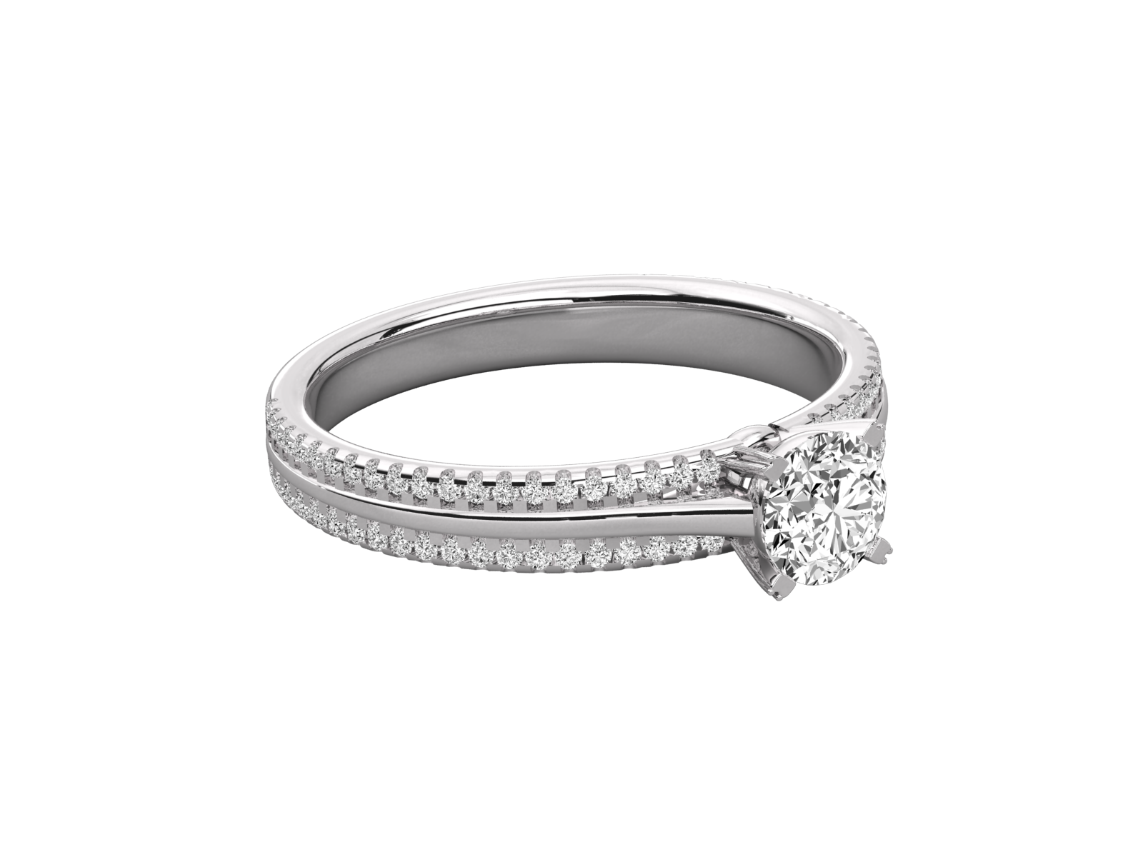 10K GOLD SOLITAIRE  LAB GROWN DIAMOND LADIES  RING.