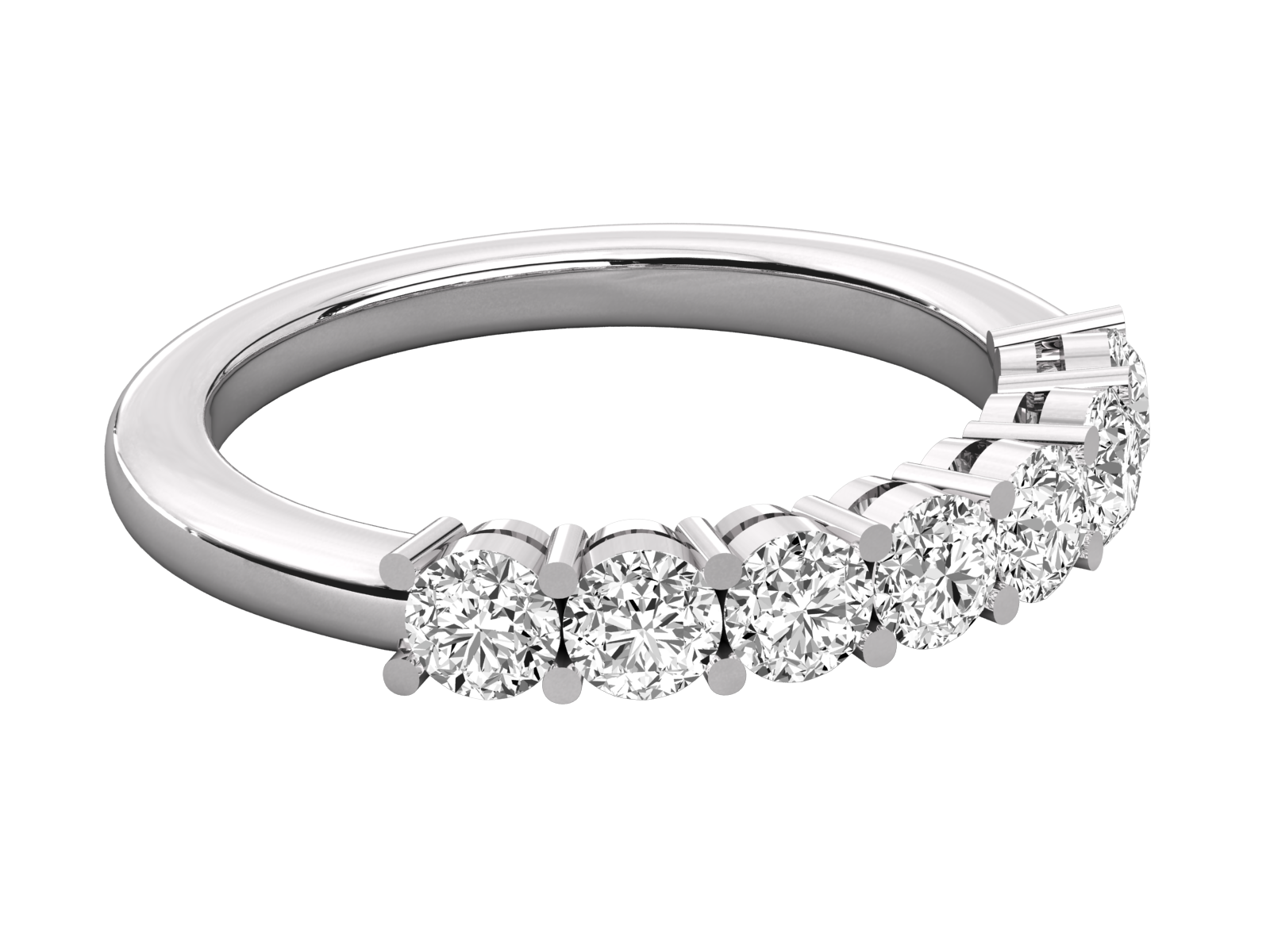 9K SOLITAIRE ROUND CUT LAB GROWN DIAMOND LADIES BRILLIANT RING.