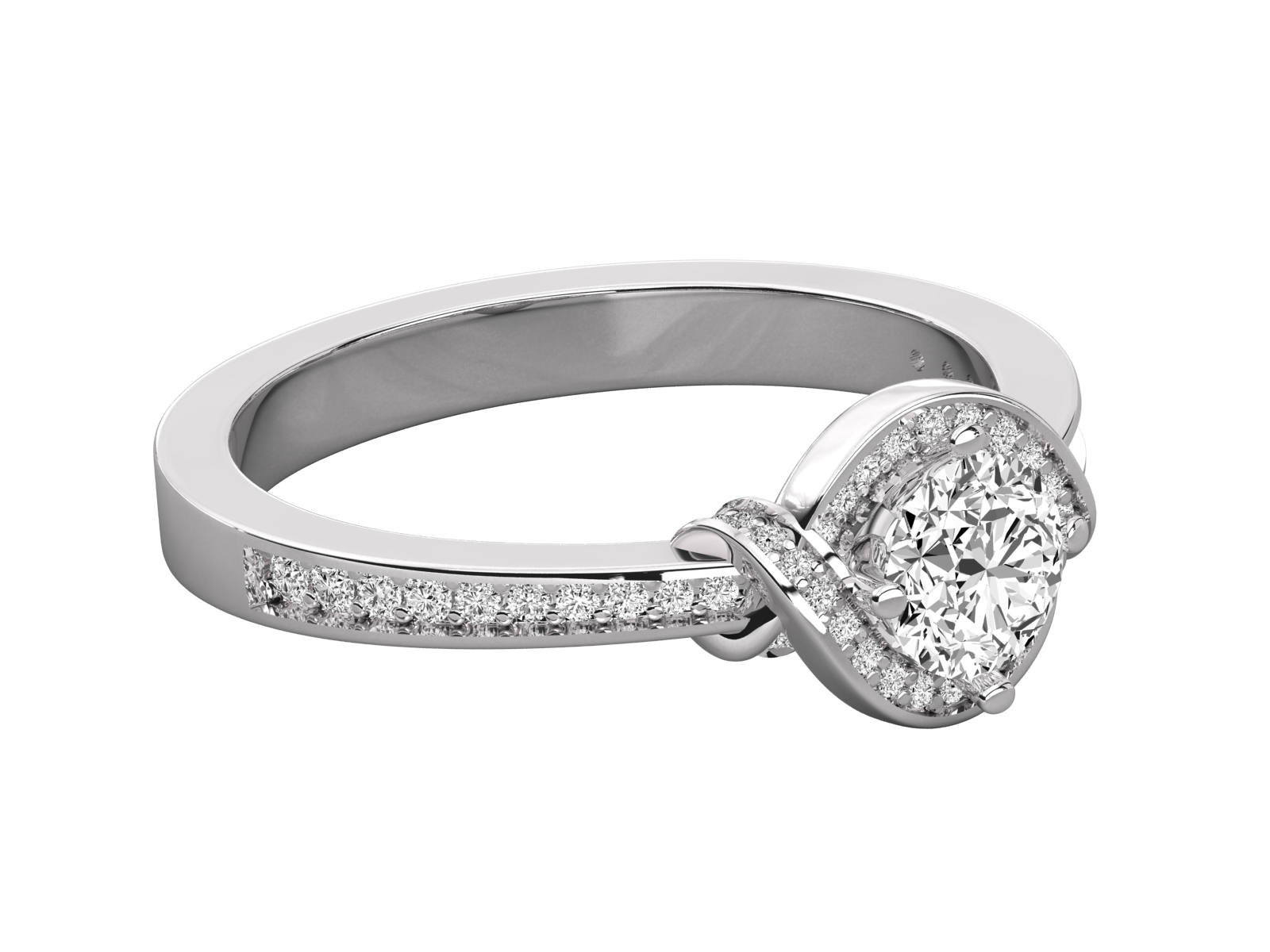 10K GOLD SOLITAIRE DIAMOND RING.