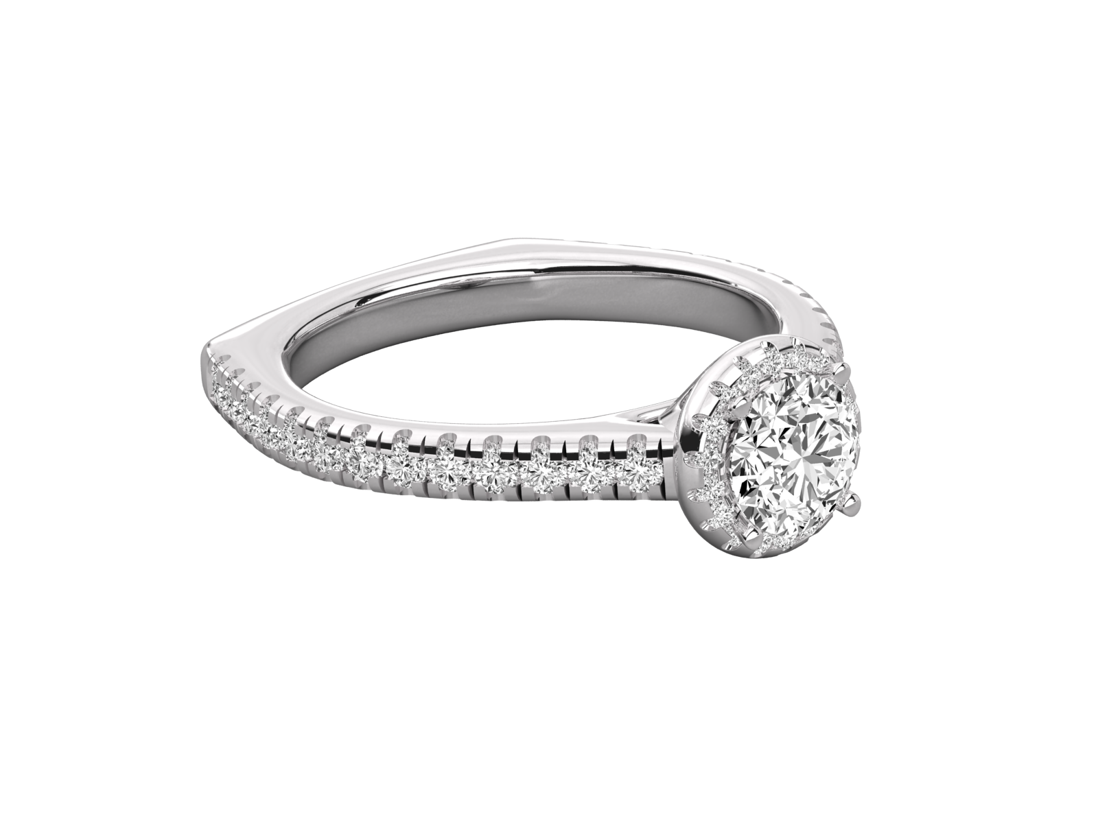 14K GOLD SOLITAIRE  DIAMOND LADIES BRILLIANT RING.