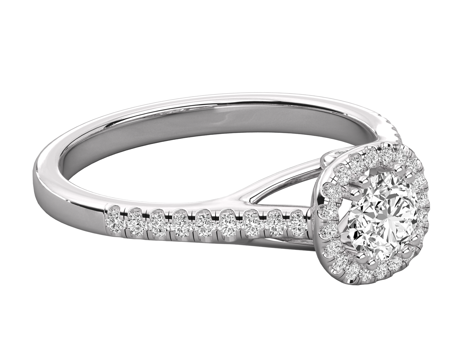 10K GOLD LAB GROWN DIAMOND RING.