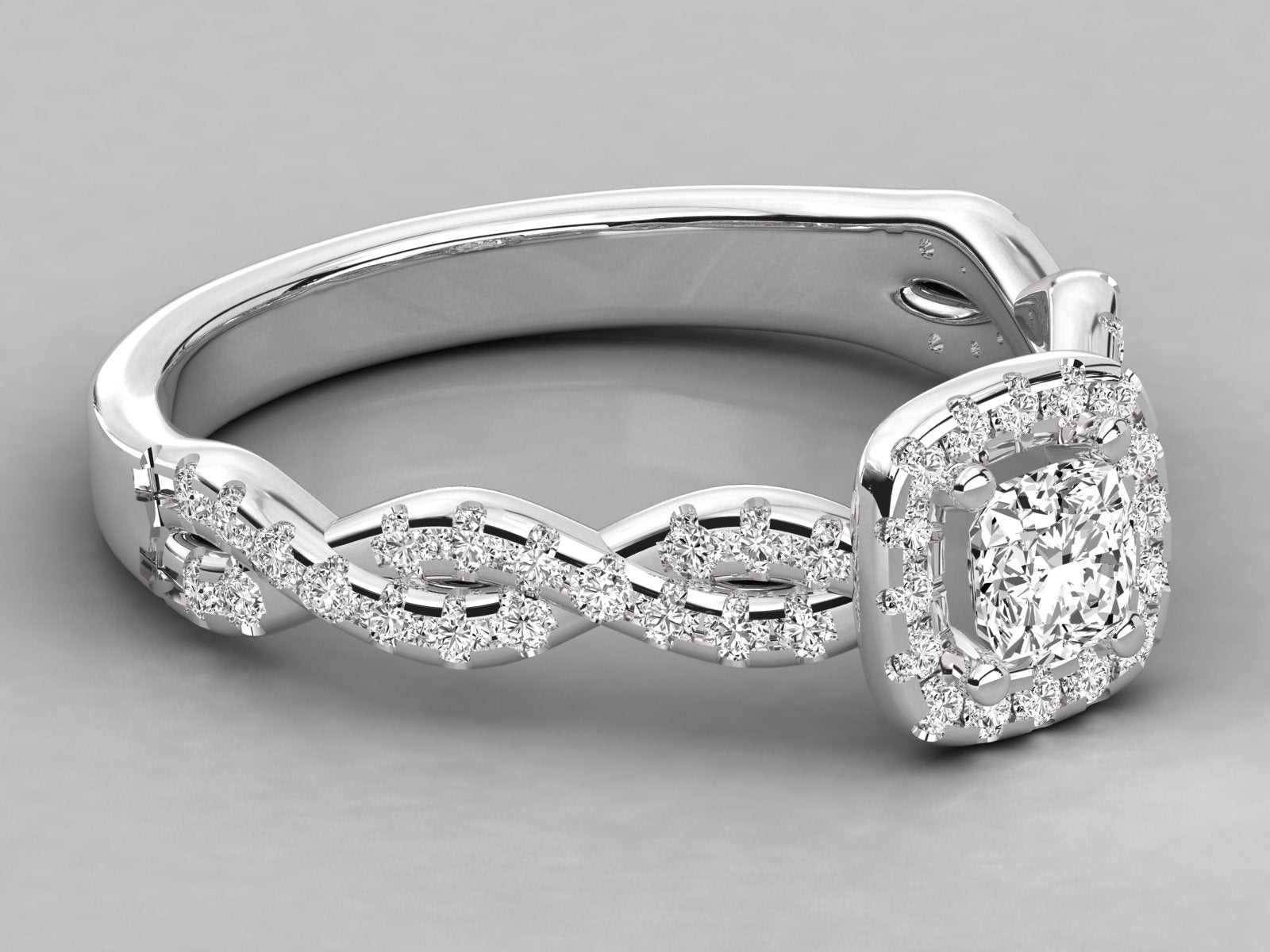 10K GOLD SOLITAIRE  LAB GROWN DIAMOND LADIES  RING.