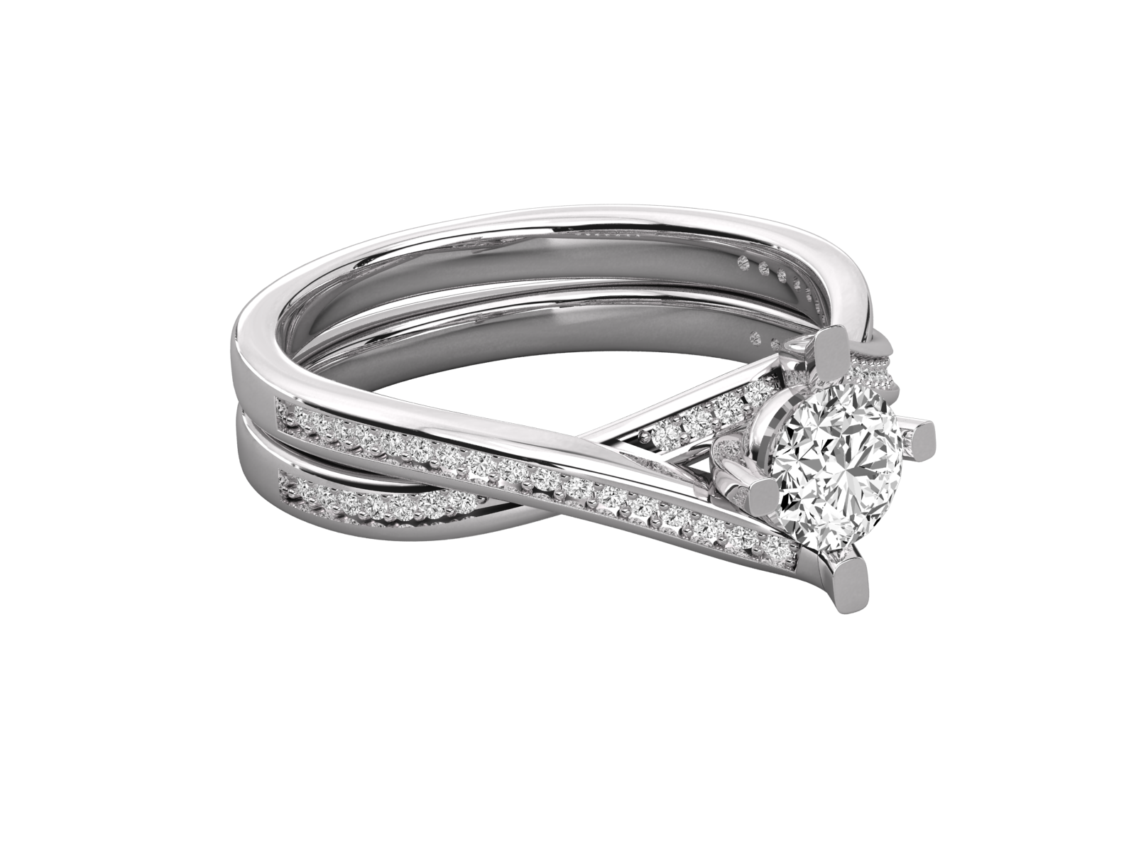 10K GOLD SOLITAIRE LAB GROWN DIAMOND  BRILLIANT RING.