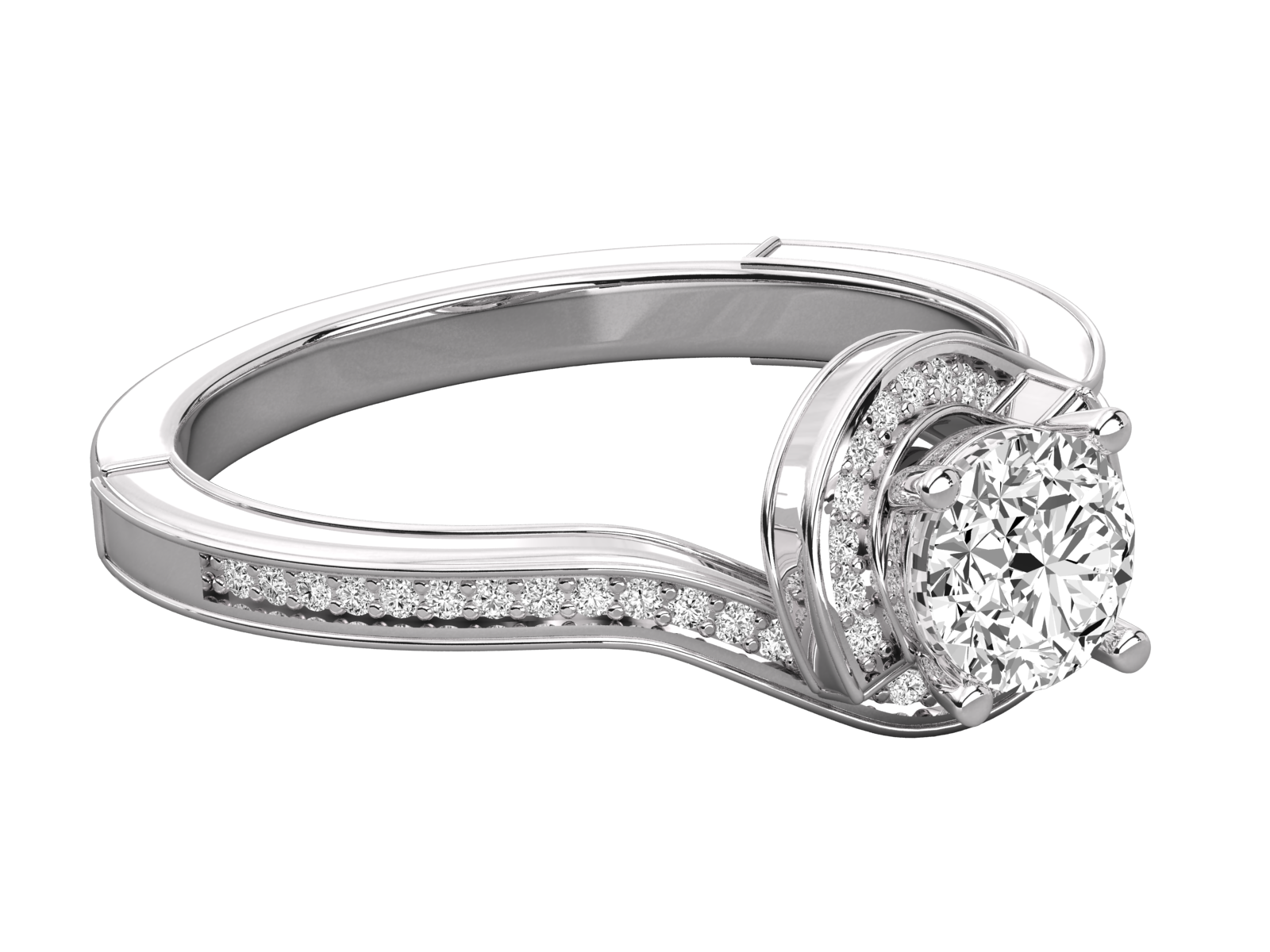 10K GOLD SOLITAIRE  LAB GROWN DIAMOND LADIES  RING.