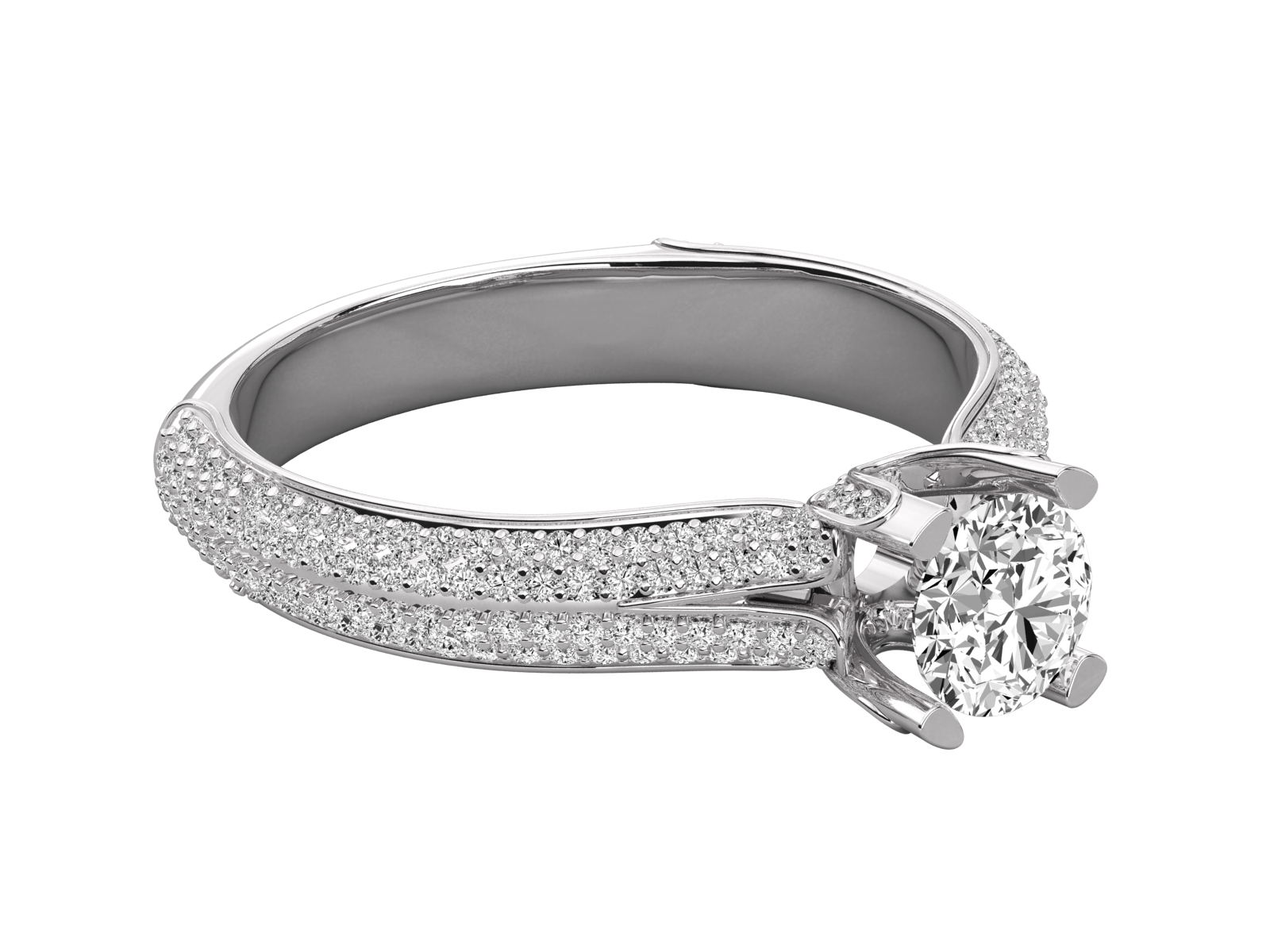 10K GOLD SOLITAIRE  LAB GROWN DIAMOND LADIES  RING.