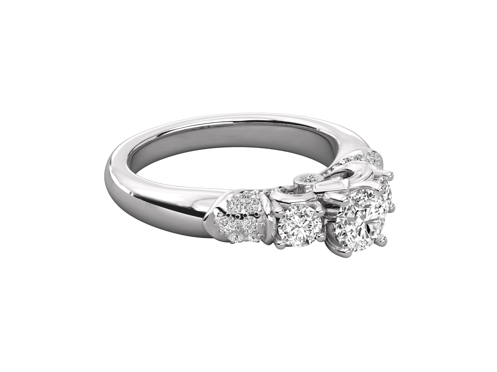 10K GOLD SOLITAIRE  LAB GROWN DIAMOND LADIES  RING.