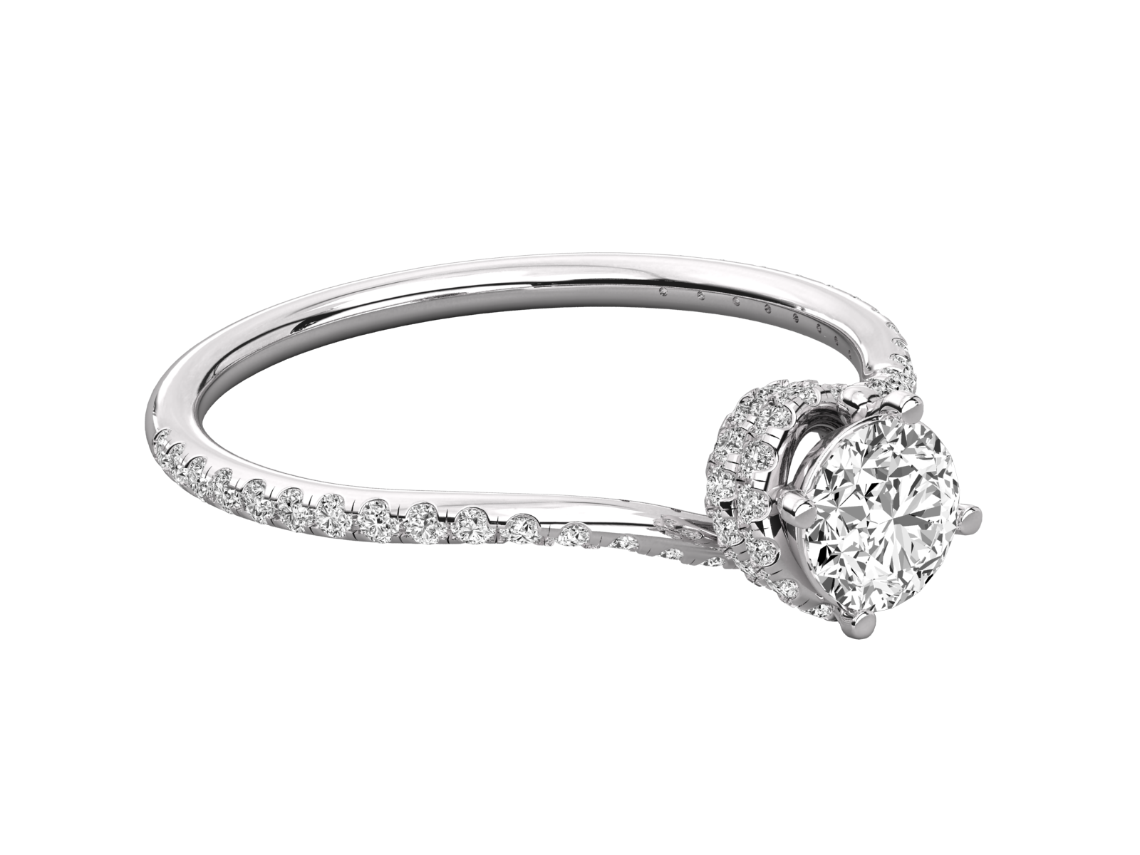 10K GOLD SOLITAIRE LAB GROWN DIAMOND LADIES  RING.