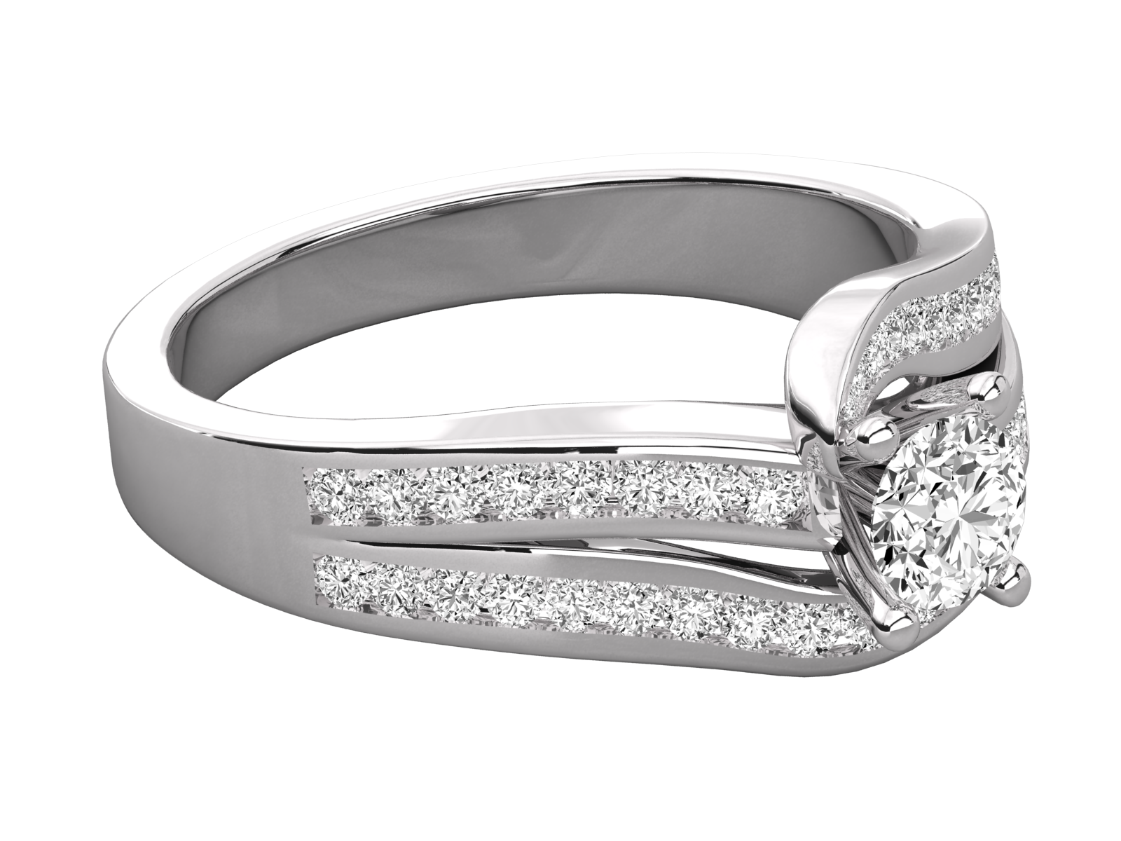 9K GOLD SOLITAIRE LAB GROWN DIAMOND  BRILLIANT RING.