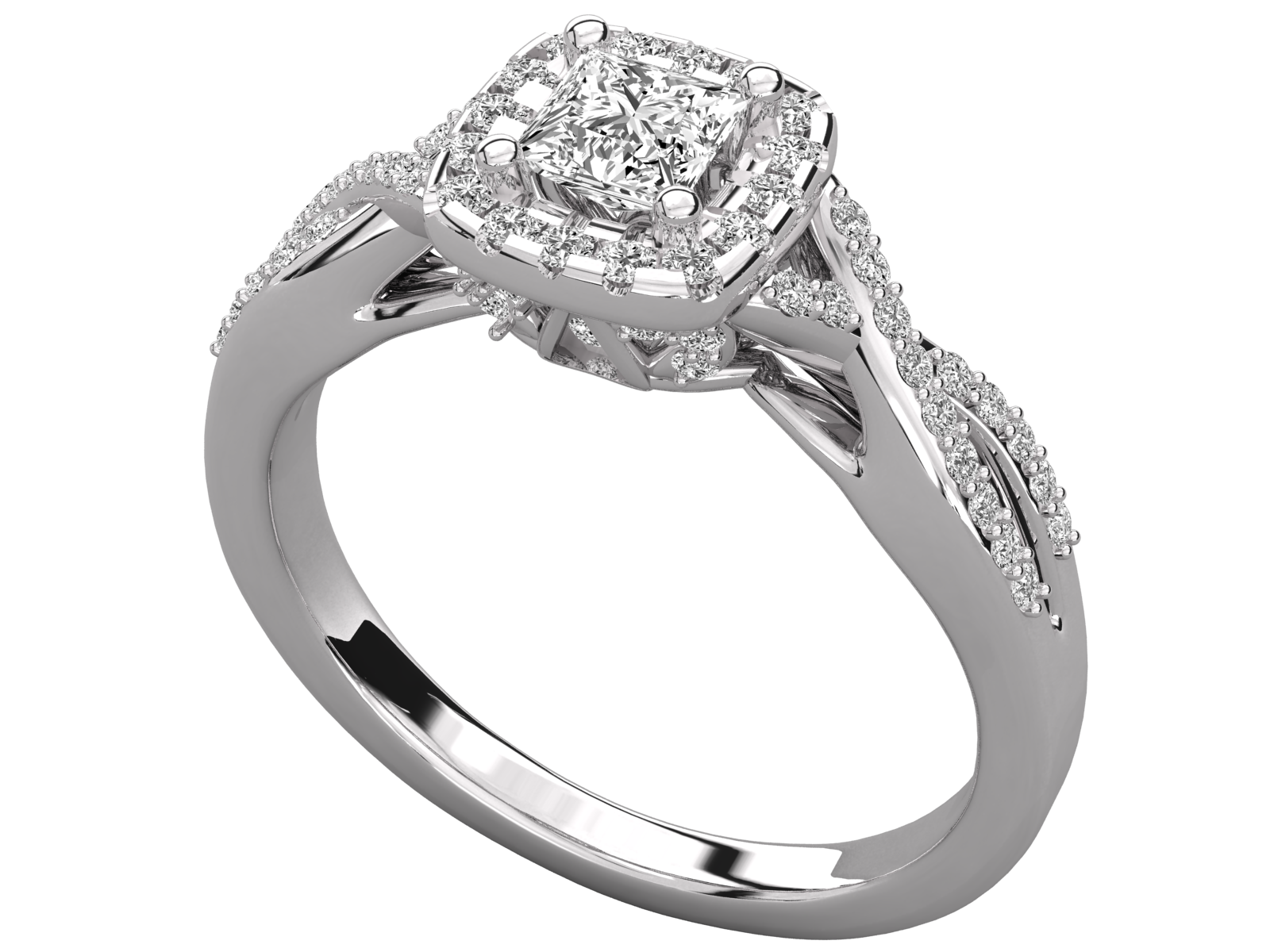 10K GOLD SOLITAIRE  LAB GROWN DIAMOND LADIES BRILLIANT RING.