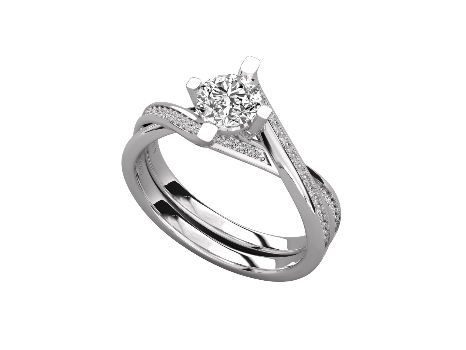 10K GOLD SOLITAIRE LAB GROWN DIAMOND  BRILLIANT RING.
