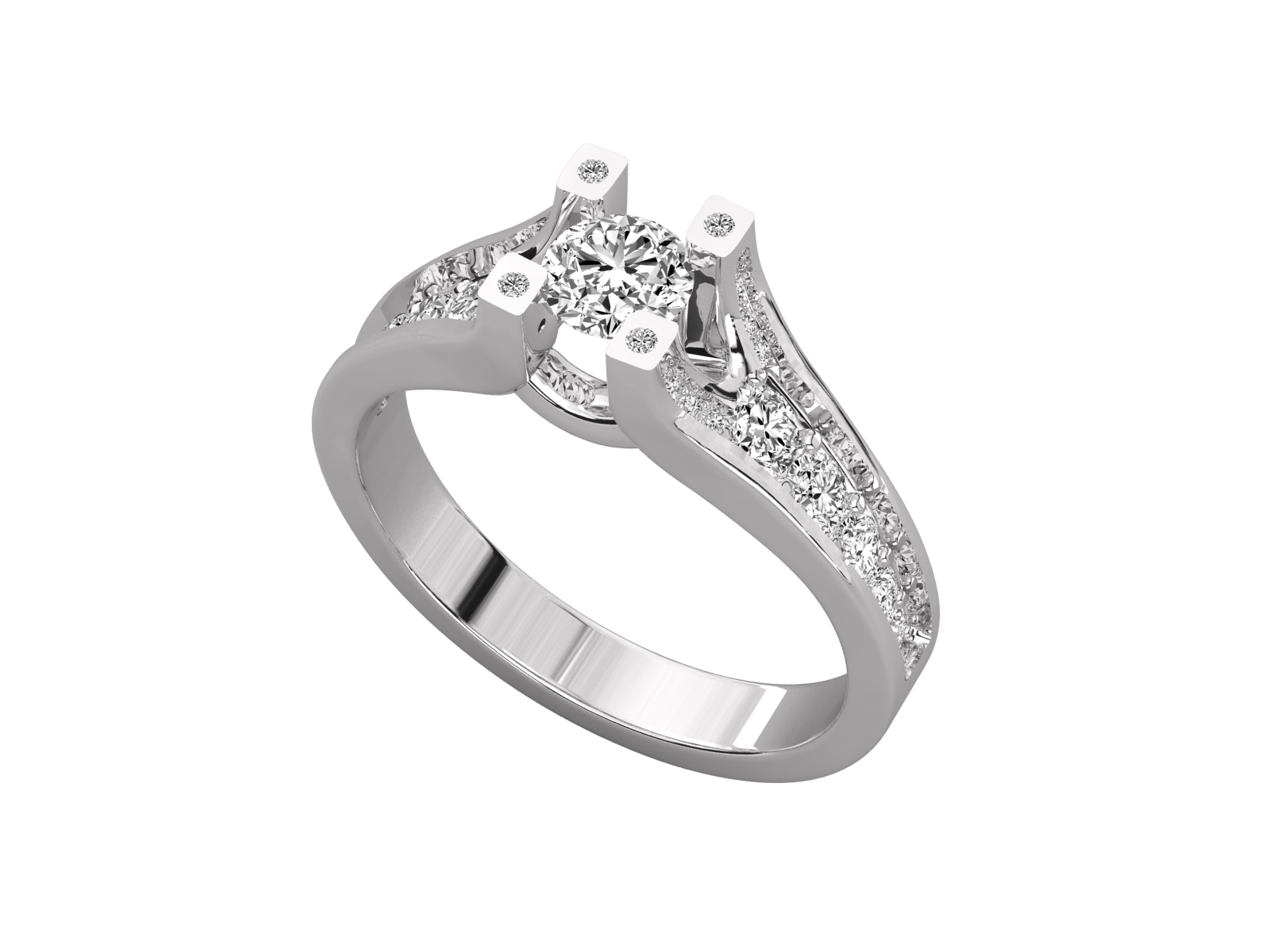 10K GOLD SOLITAIRE  LAB GROWN DIAMOND LADIES  RING.