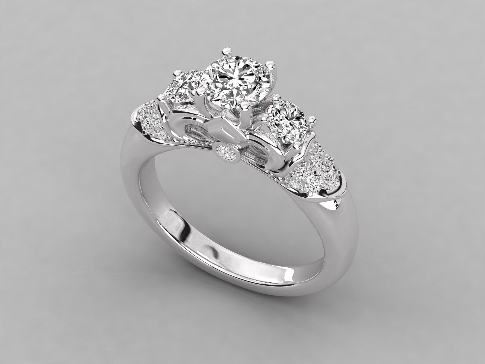 10K GOLD SOLITAIRE  LAB GROWN DIAMOND LADIES  RING.