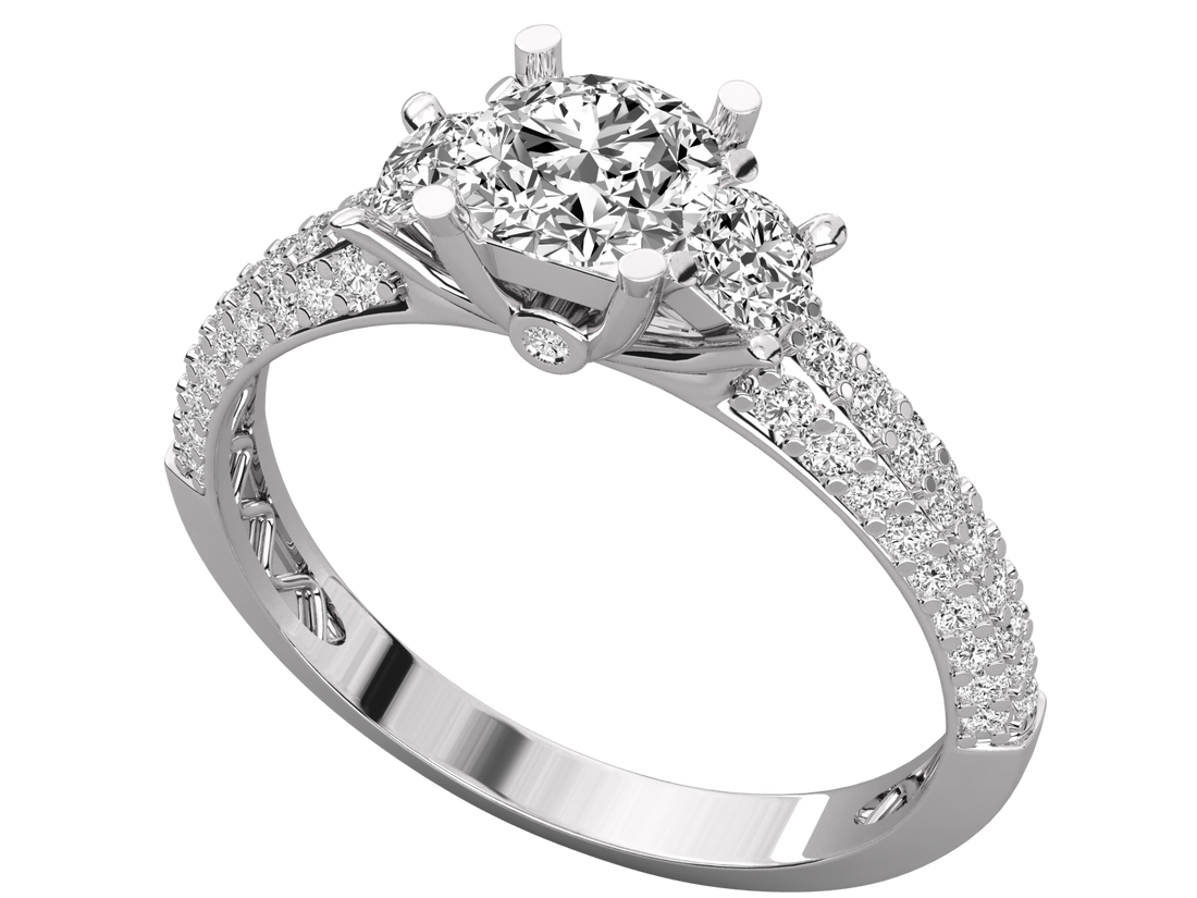 10K GOLD SOLITAIRE  LAB GROWN DIAMOND LADIES  RING.