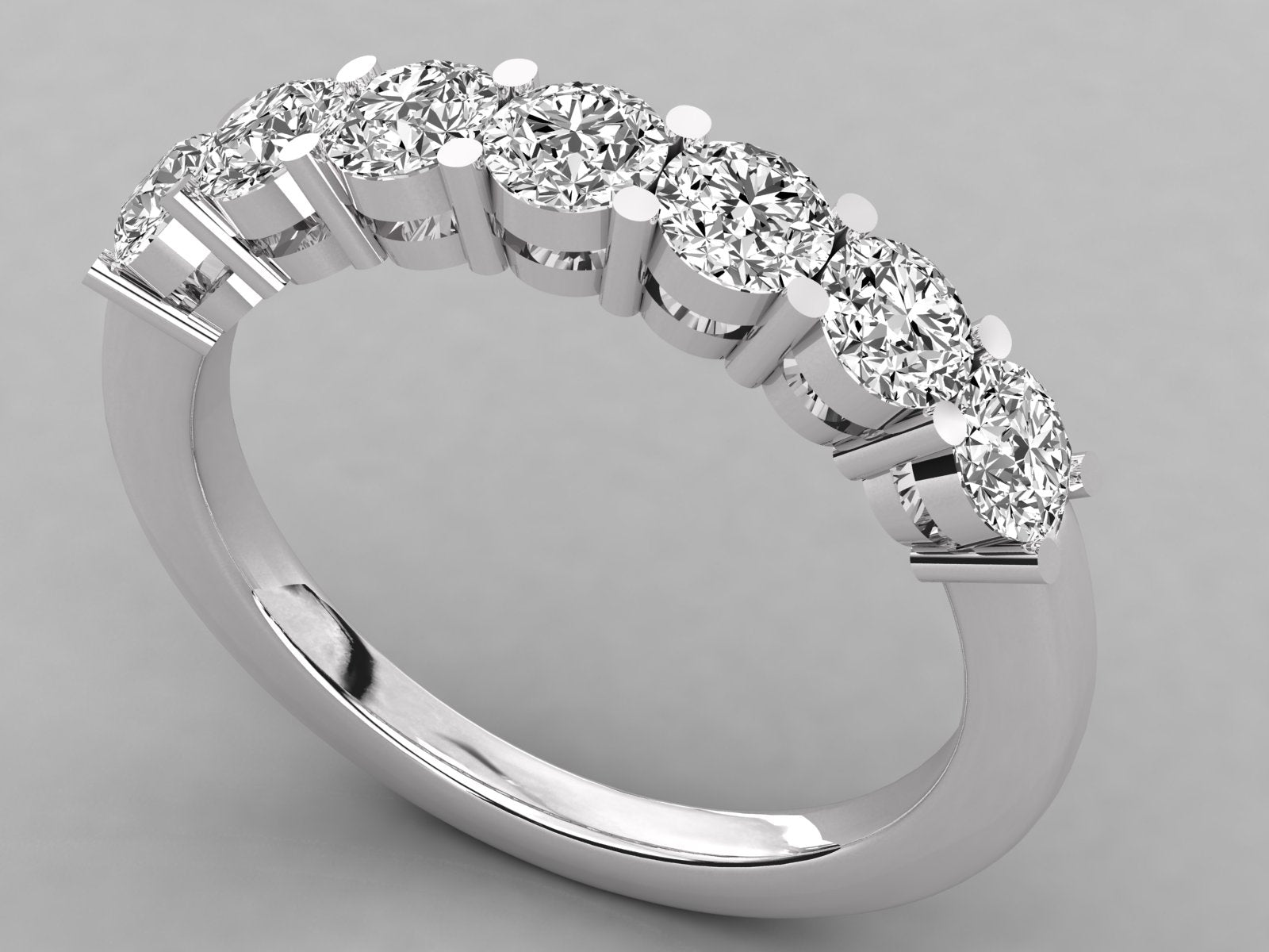 9K SOLITAIRE ROUND CUT LAB GROWN DIAMOND LADIES BRILLIANT RING.