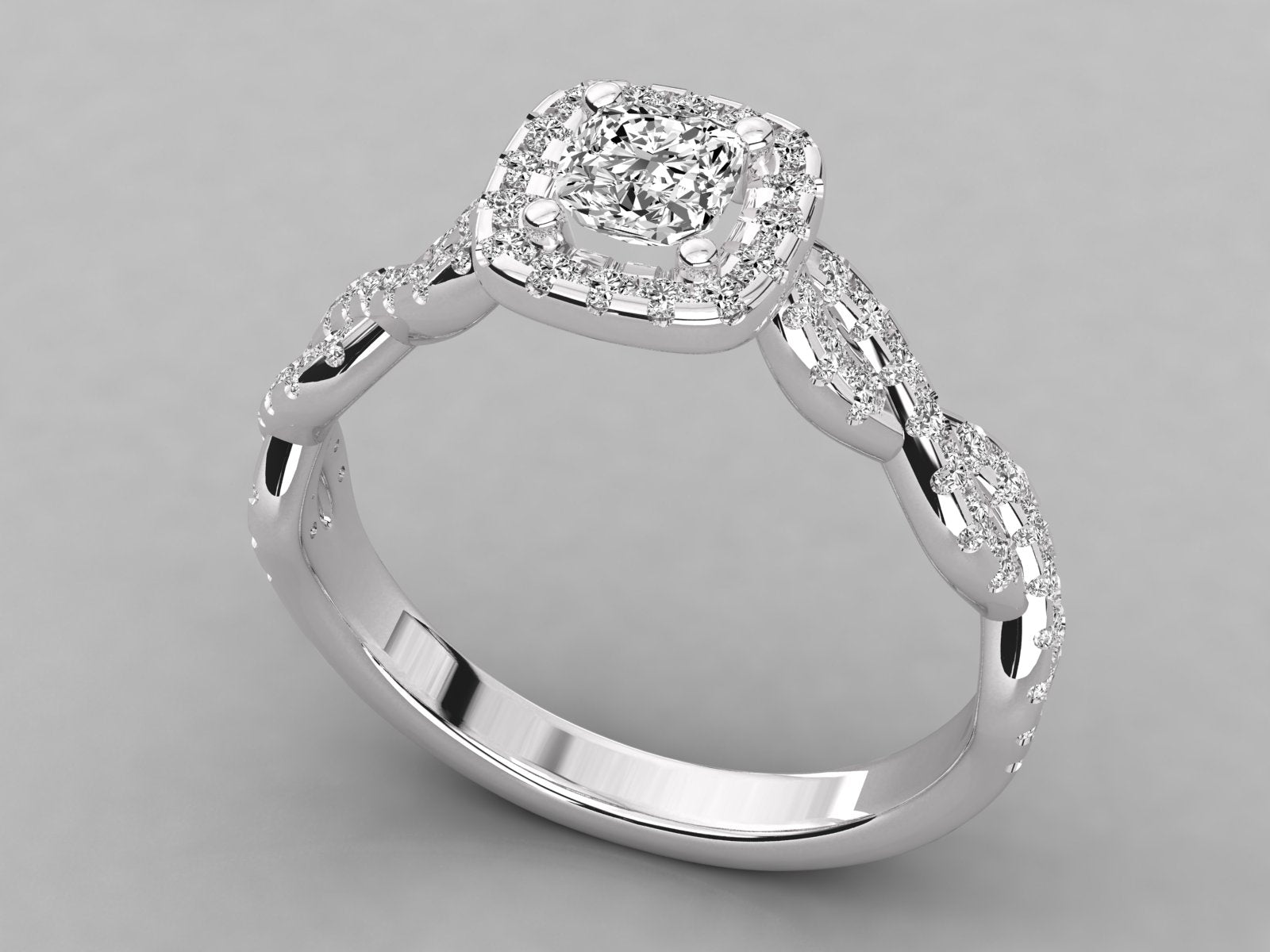 10K GOLD SOLITAIRE  LAB GROWN DIAMOND LADIES  RING.