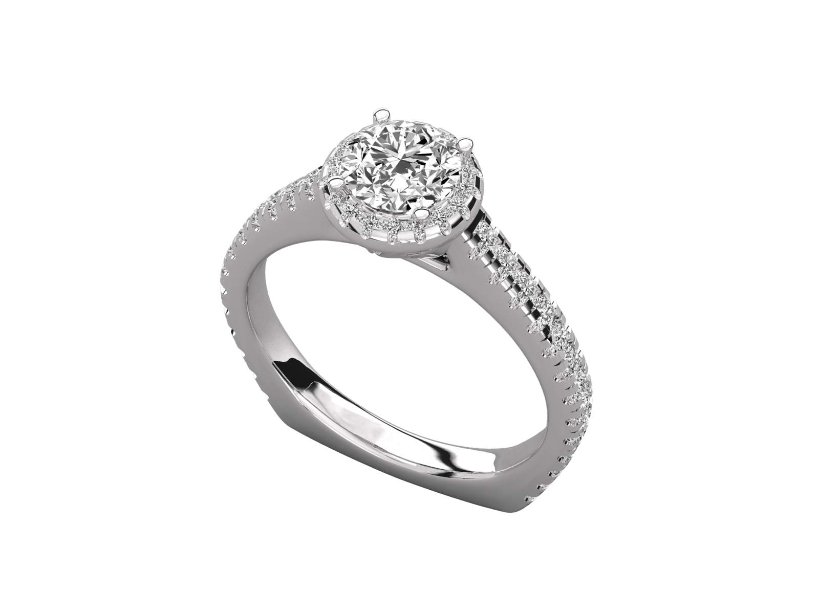 14K GOLD SOLITAIRE  DIAMOND LADIES BRILLIANT RING.