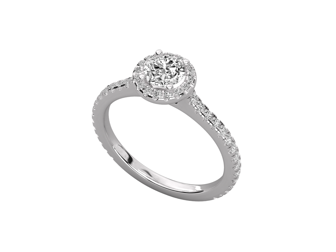 10K GOLD SOLITAIRE DIAMOND  BRILLIANT RING.