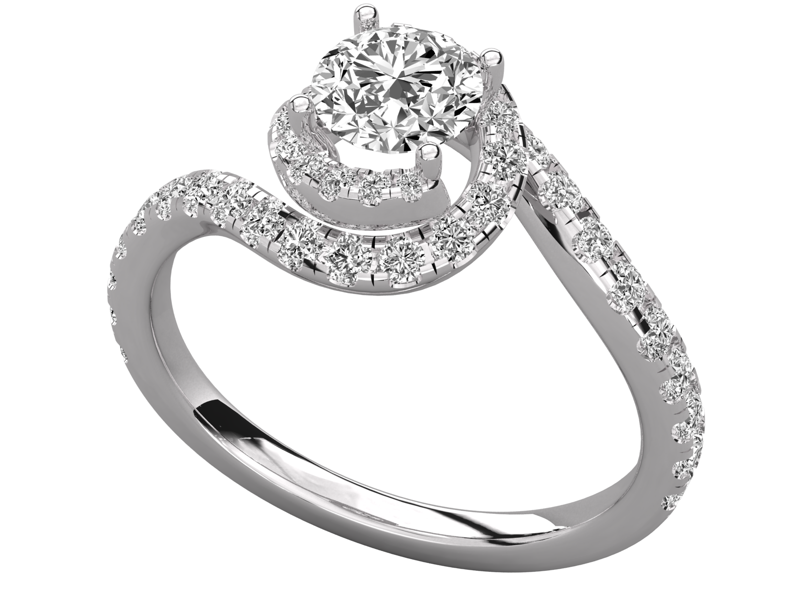 10K GOLD  LAB GROWN DIAMOND LADIES  RING.