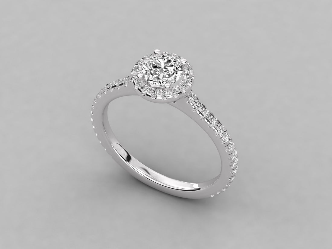 10K GOLD SOLITAIRE DIAMOND  BRILLIANT RING.