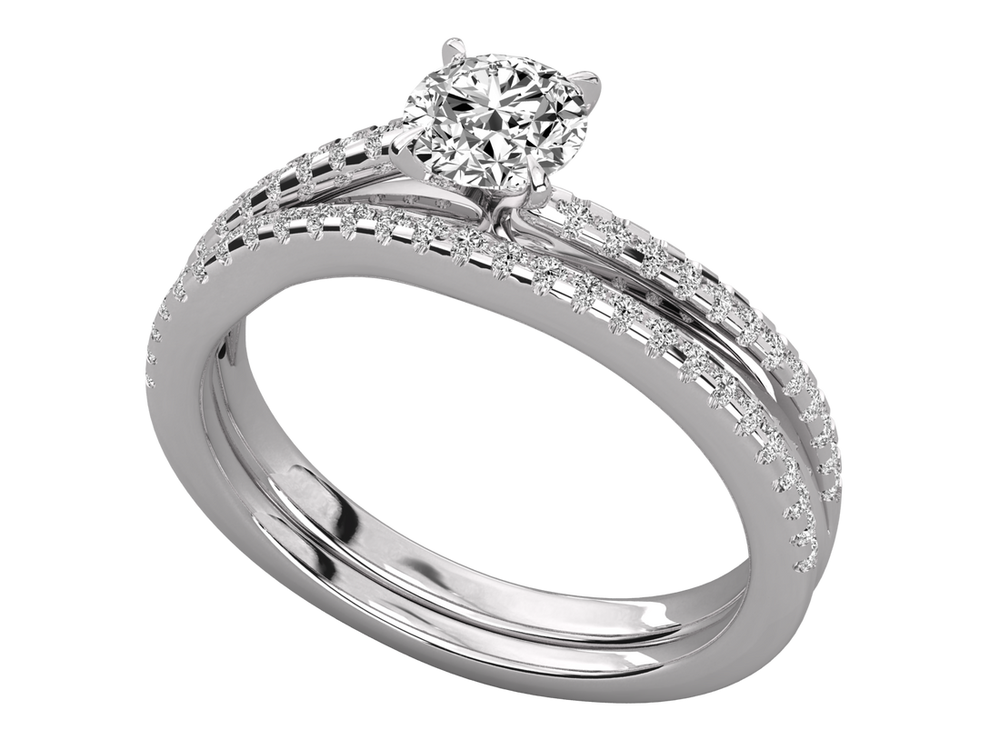 10K GOLD SOLITAIRE  LAB GROWN DIAMOND LADIES  RING.