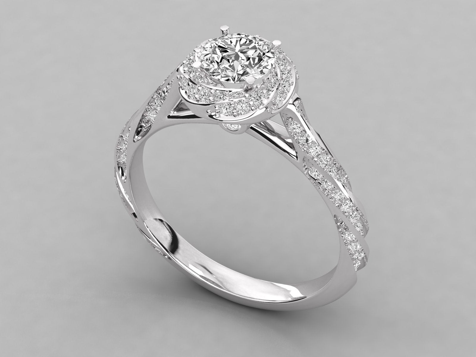 10k GOLD SOLITAIRE  LAB GROWN DIAMOND RING.