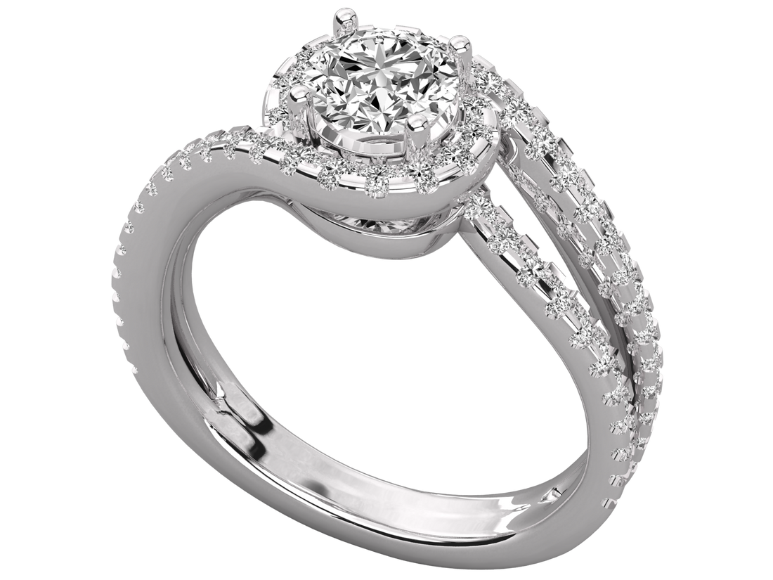 10K GOLD SOLITAIRE  LAB GROWN DIAMOND LADIES  RING.